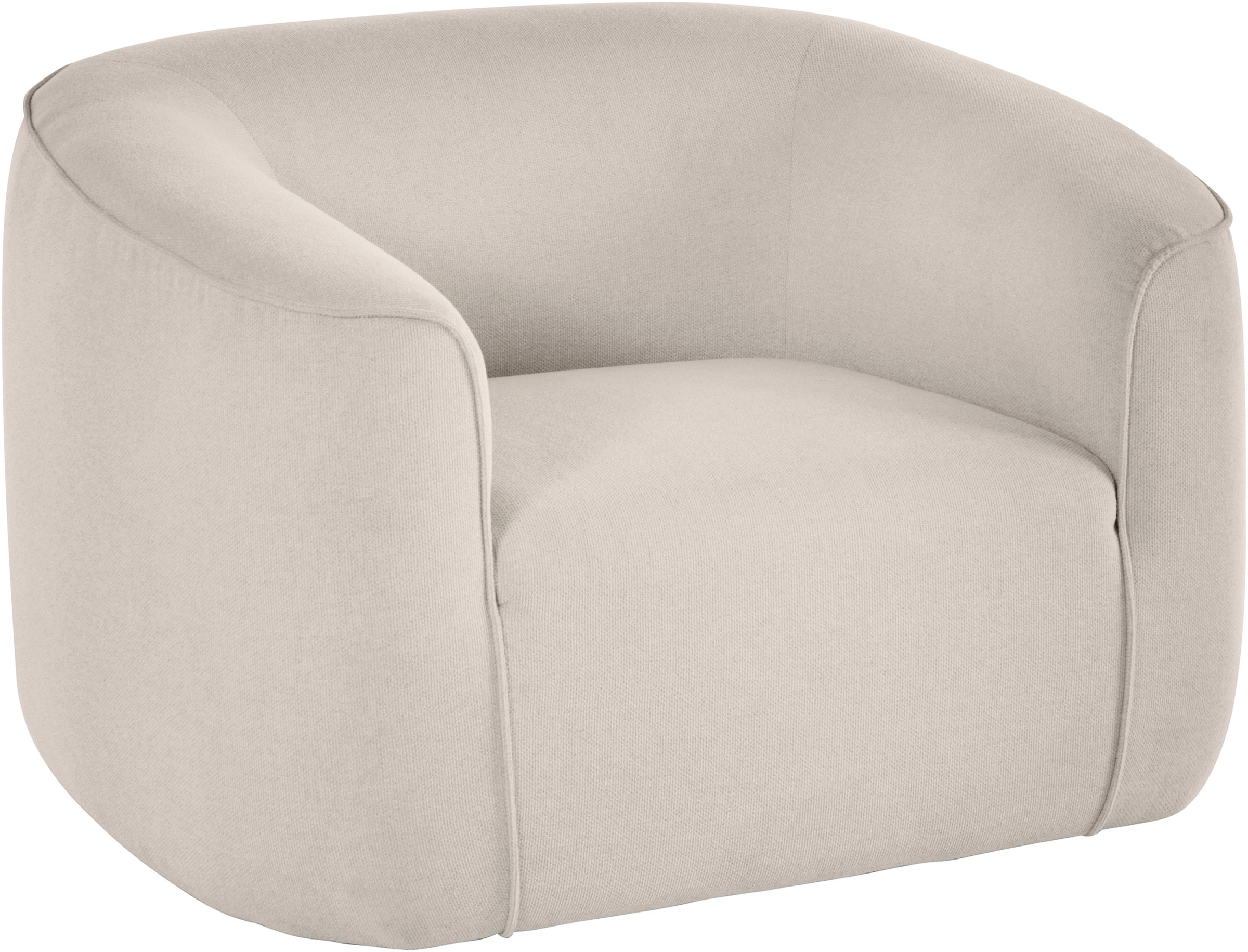 LeGer Home by Lena Gercke Fauteuil »LYZA Relaxsessel, Loungesessel, Masse B/T/H: 113/95/71 cm« organische Form, mit Wellenunterfederung, gemütlich und modern