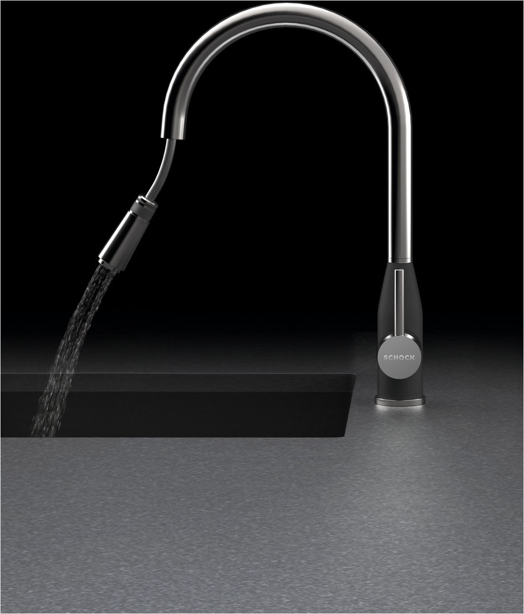 Schock Küchenarmatur »Kavus« Hochdruck, ausziehbarer Auslauf