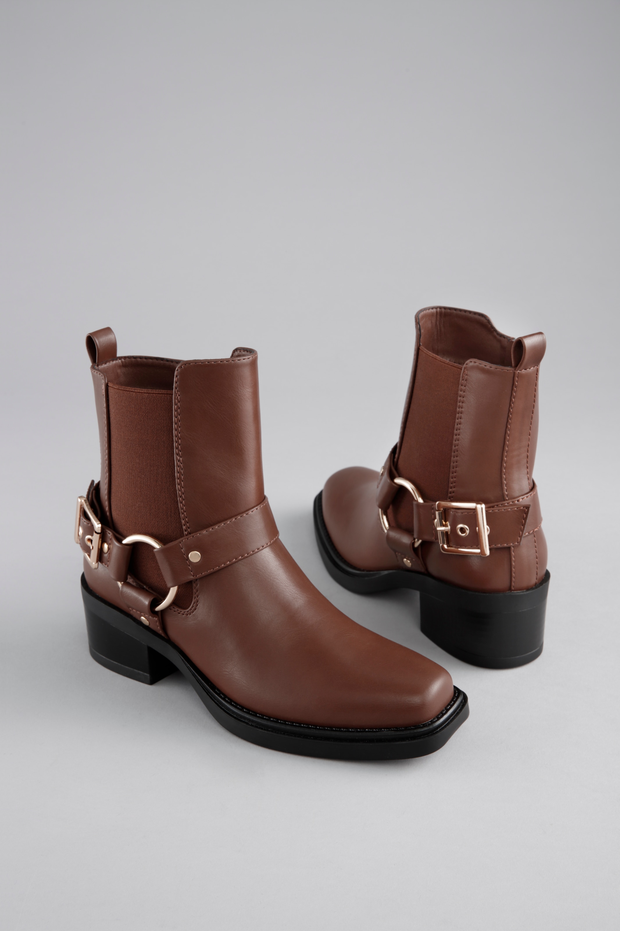 Image of Aniston SHOES Westernstiefelette Cowboyboots, Blockabsatz, in schmaler Form