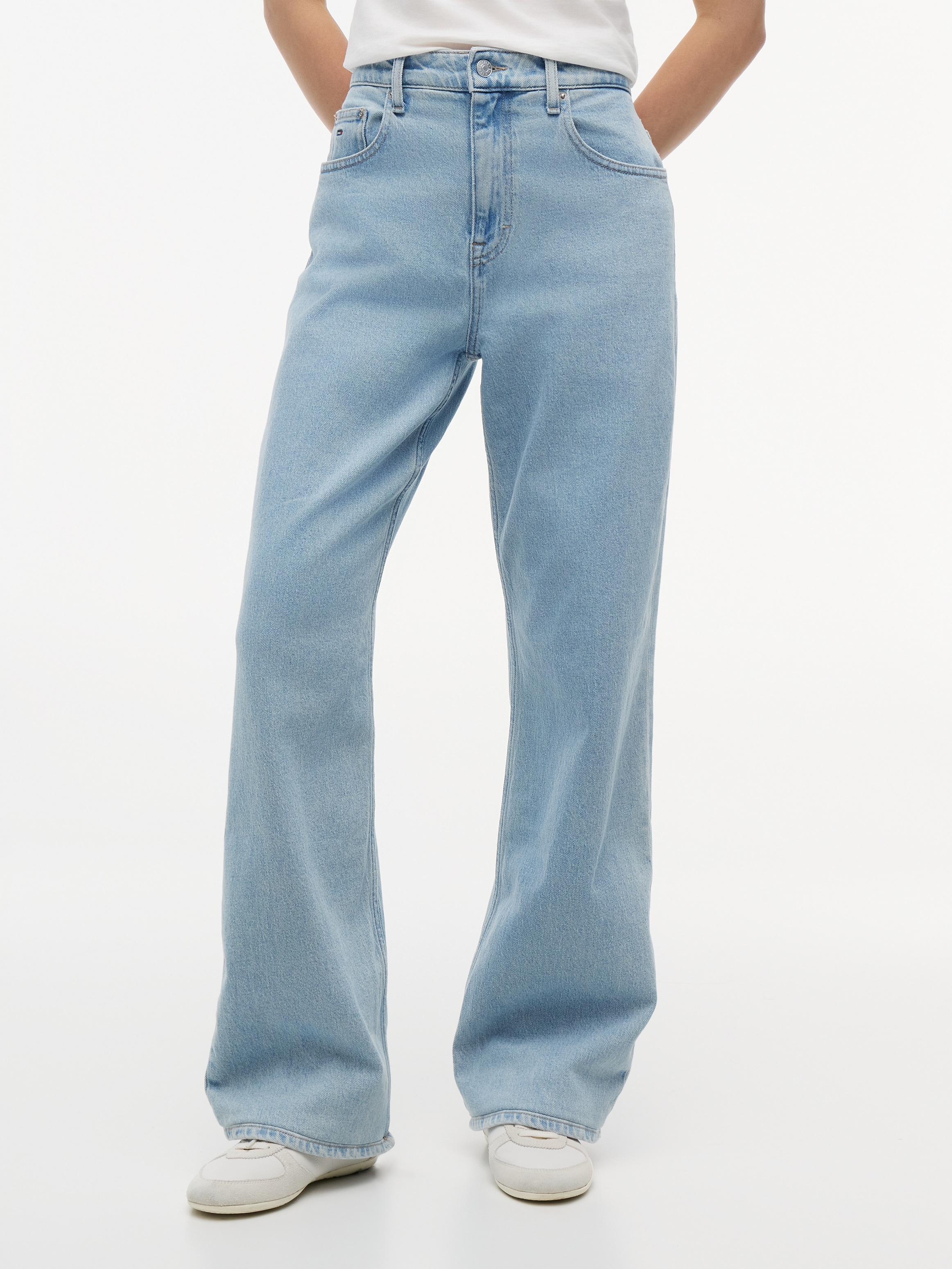 Tommy Jeans Jeans droit »MIA MR RLXD STR« Baumwollmischung,  relaxed fit