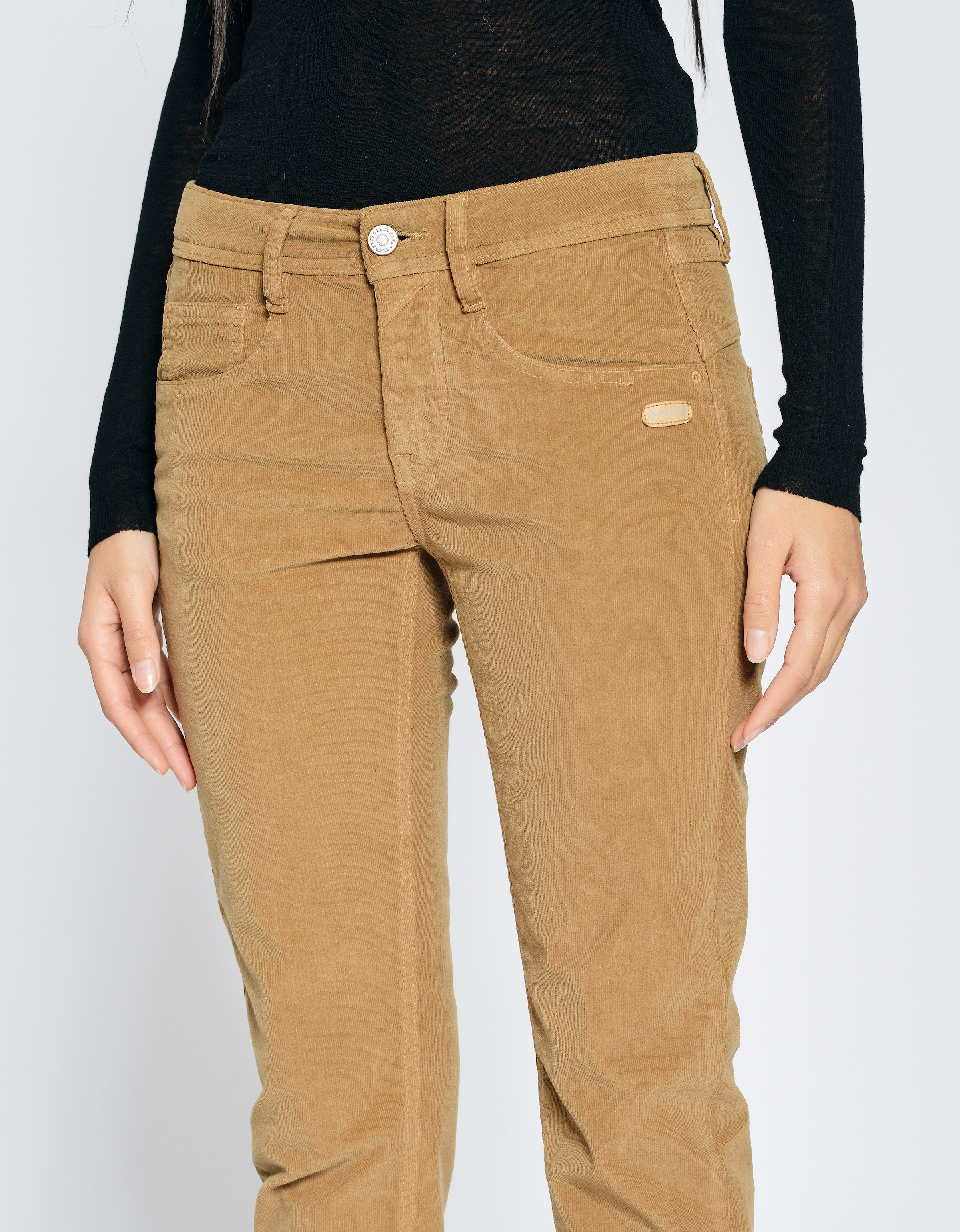 GANG Cordhose »94AMELIE CROPPED«, mit doppelter rechter Gesässtasche