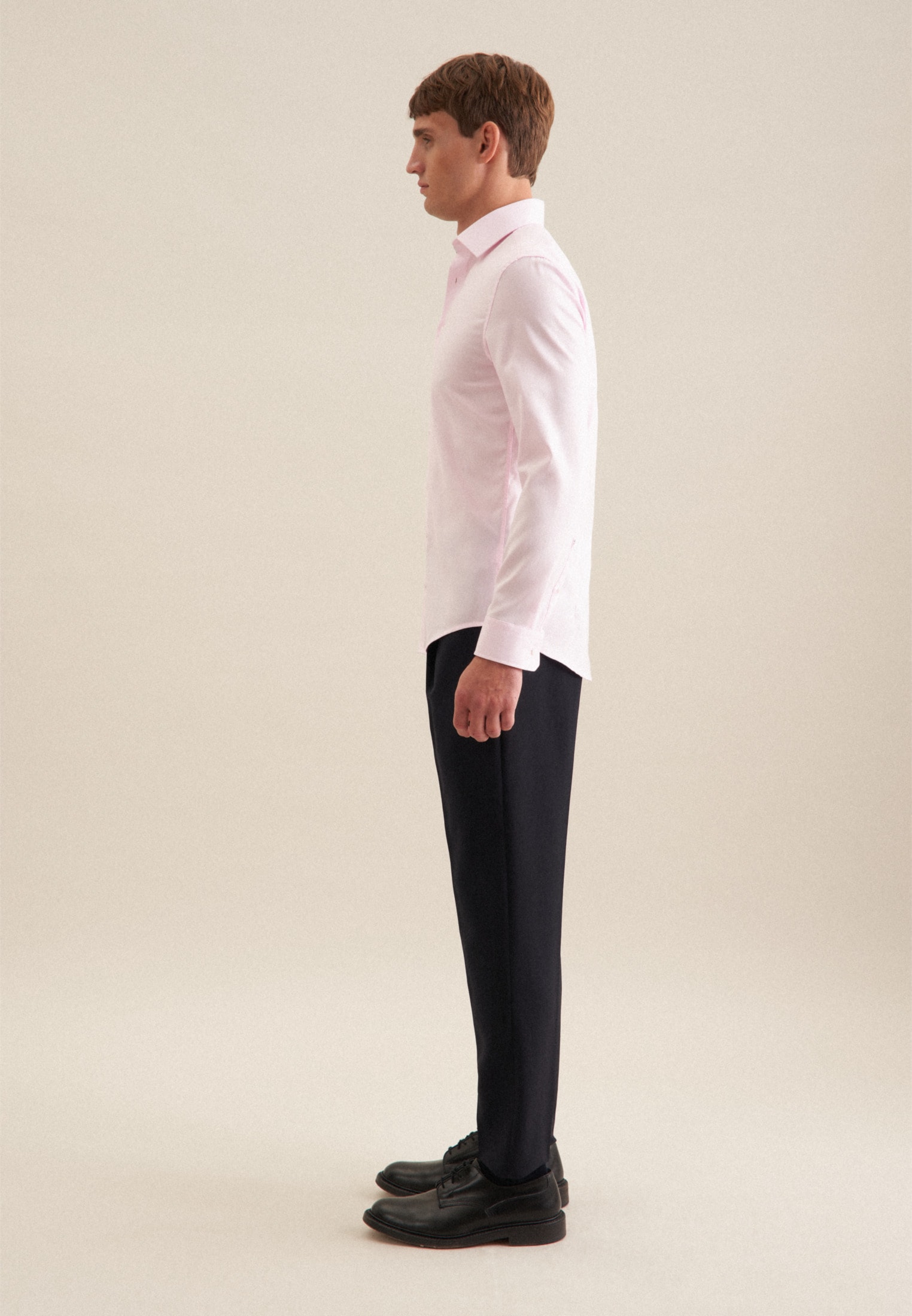 seidensticker Businesshemd »Schwarze Rose« Slim 1/1 Kentkragen Struktur