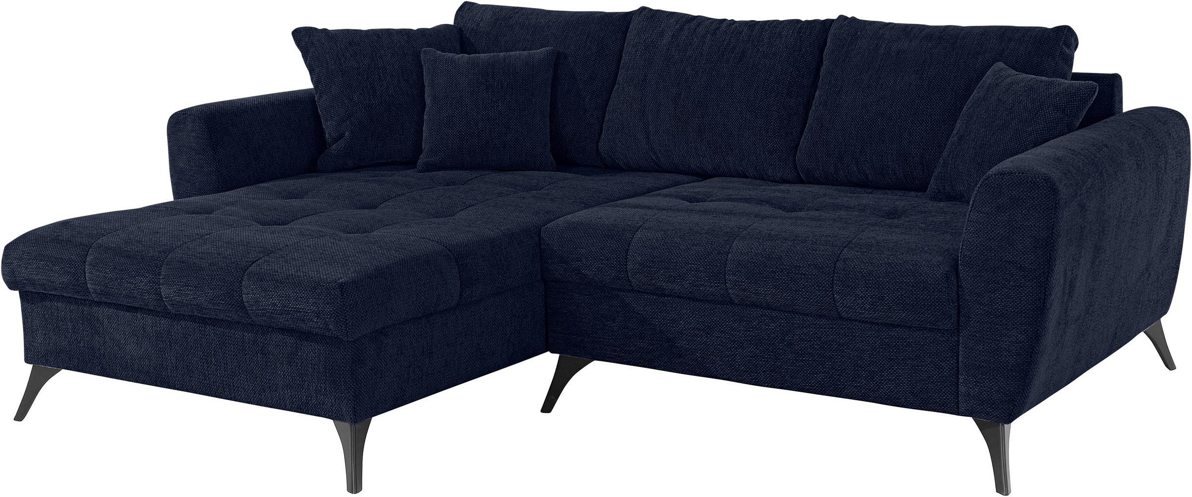 INOSIGN Ecksofa »Lörby L-Form«, auch mit Aqua clean-Bezug, feine Steppung im Sitzbereich, lose Kissen