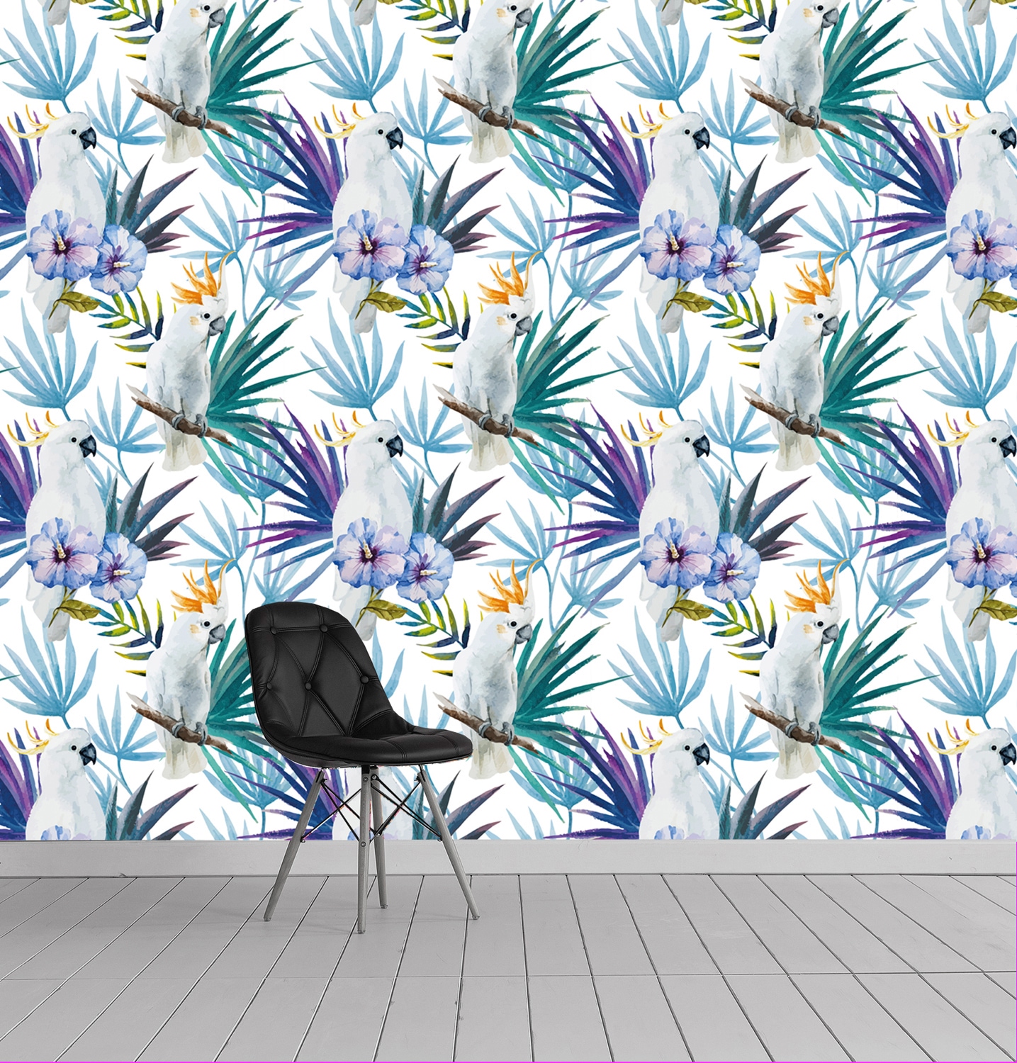 queence Papier peint vinyle »Art« Motif | floral | à motifs 90x250cm, selbstklebend, kinderleichte Anbringung, , Sticker