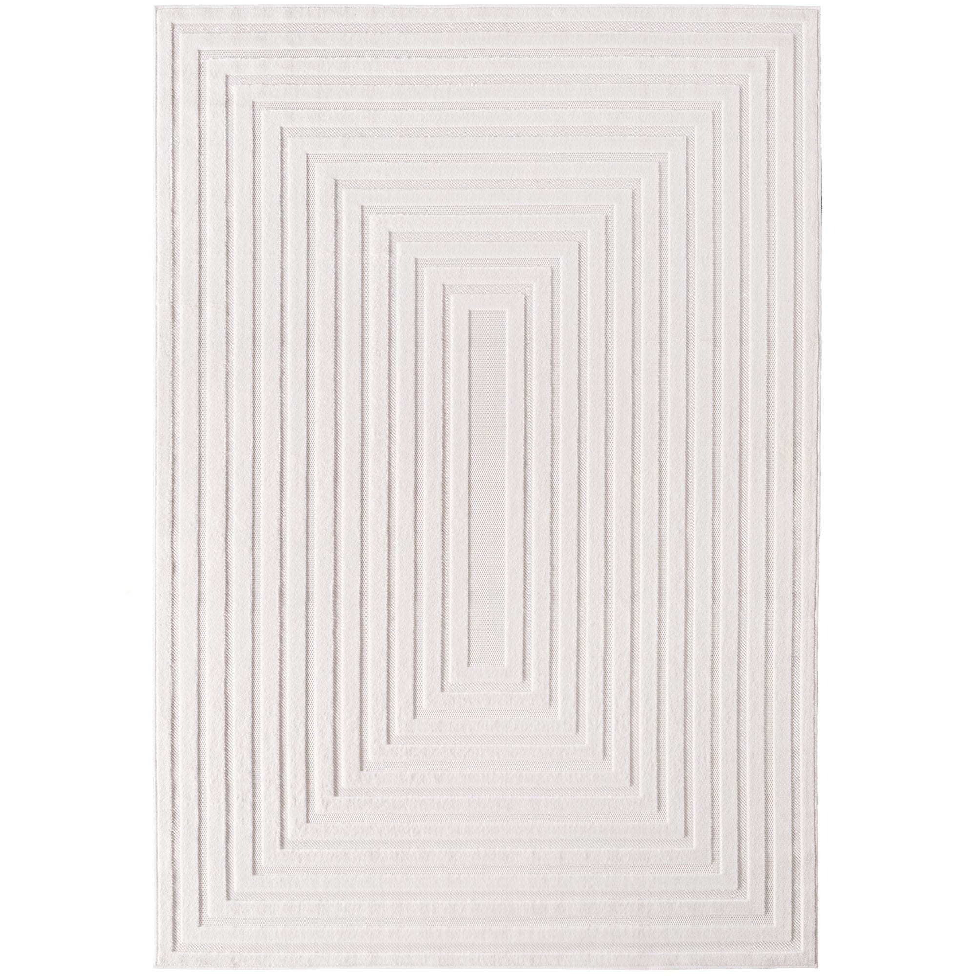 Ayyildiz Teppiche Outdoorteppich »DOHA 1653« rechteckig 4 mm Höhe 3D Hoch-Tief-Effekt, leichter Kurzflor, Läufer, In- und Outdoor