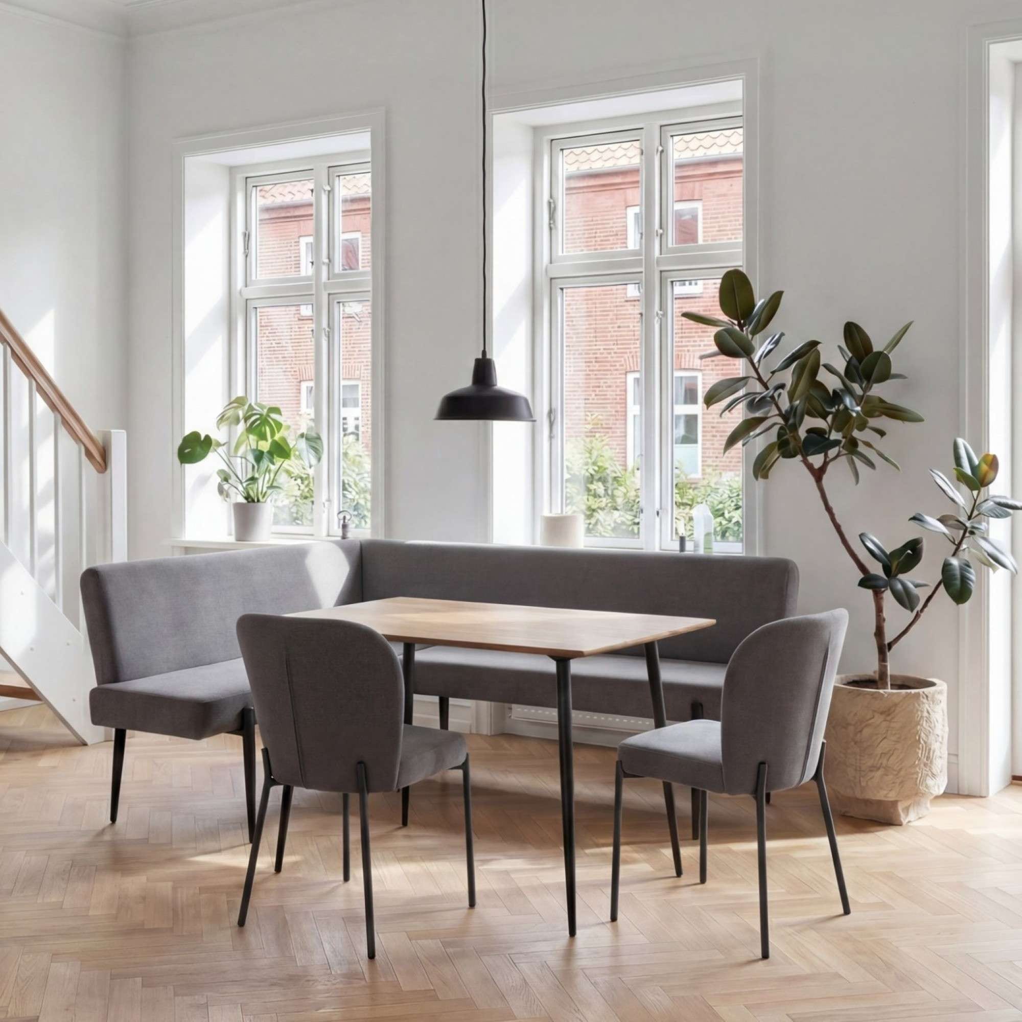 GOODproduct Eckbank »Frida« Federkern, pflegeleichtem Velours oder Webstoff Bezug, Breite 210 cm