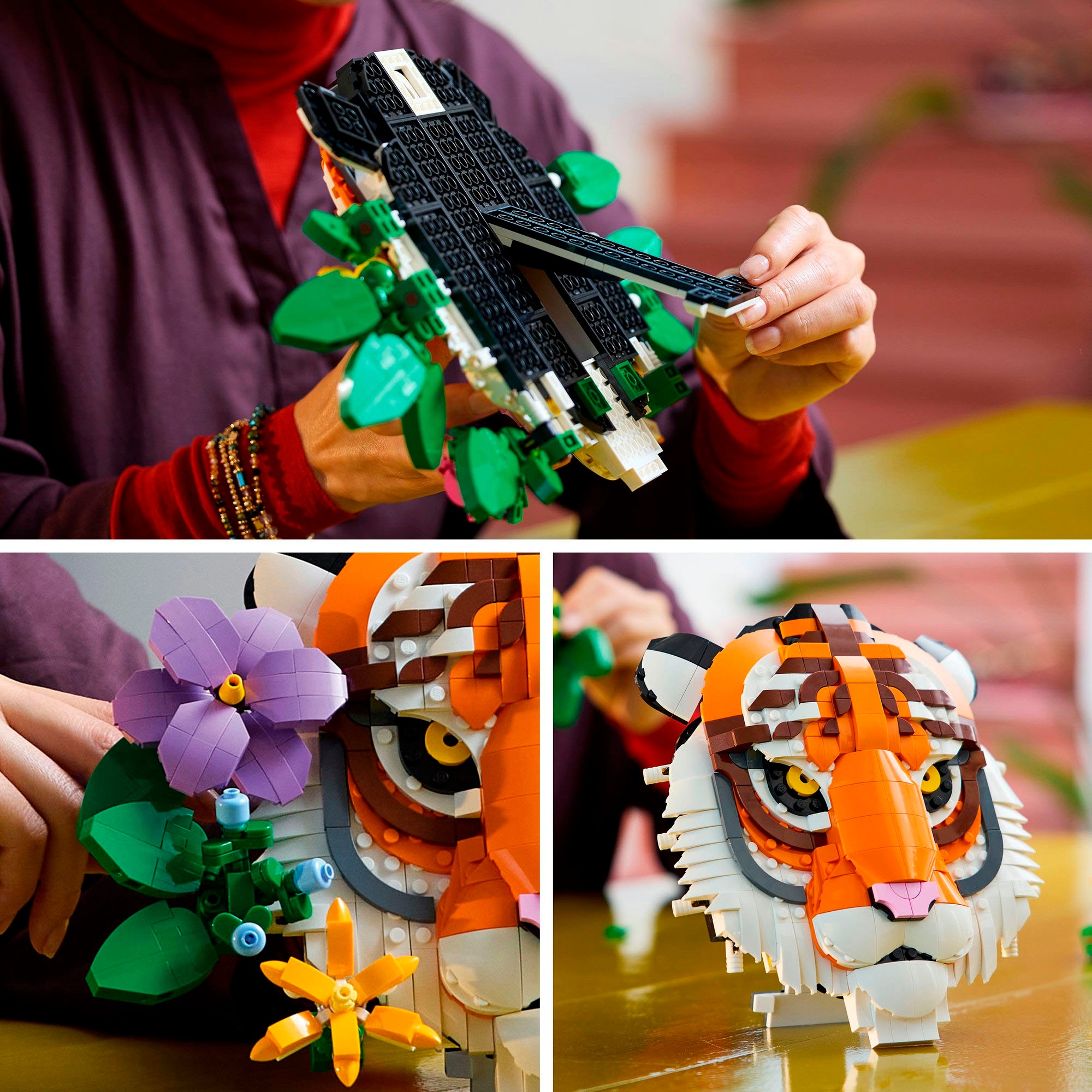 LEGO® Konstruktionsspielsteine »Fauna Collection - Tiger (31217), LEGO ART« Made in Europe