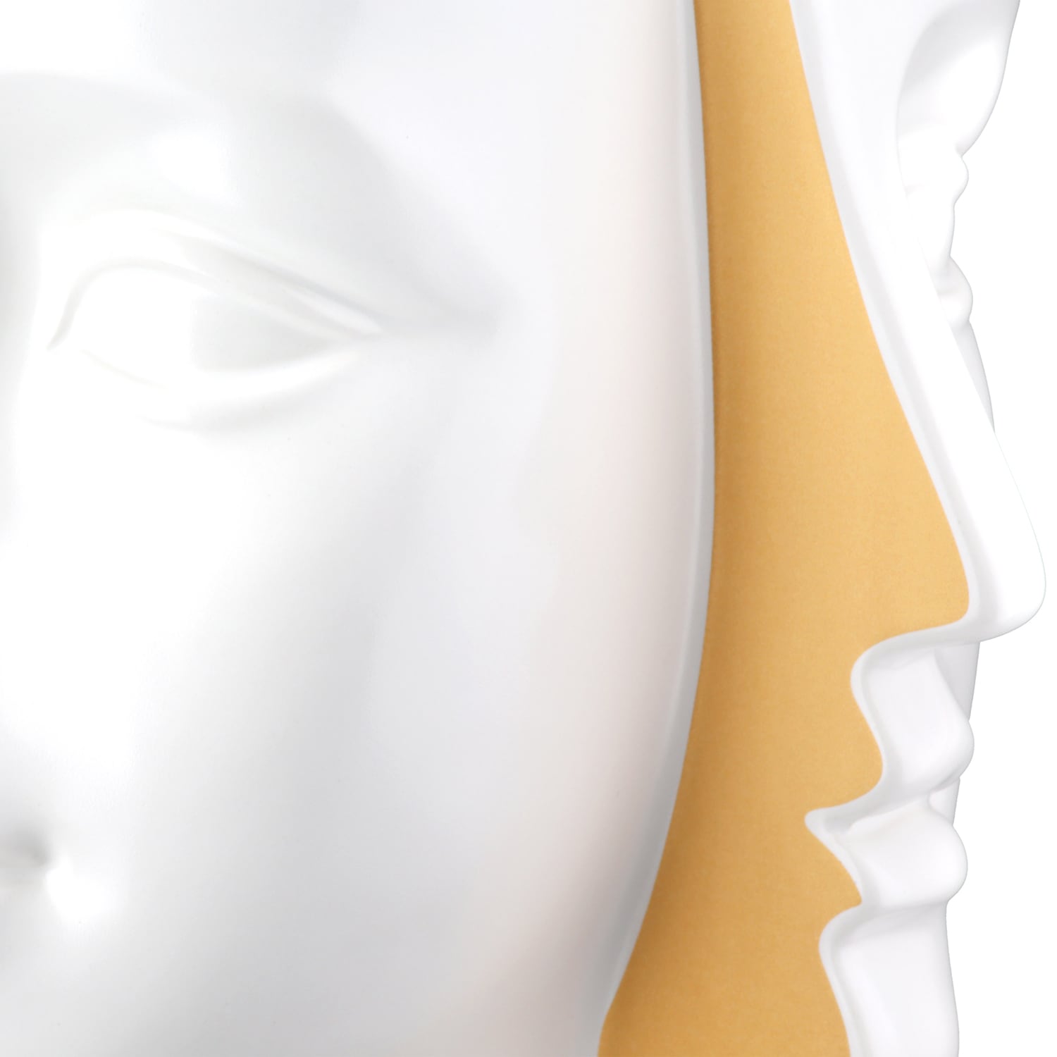 GILDE Tischvase »Vase Gesicht Facial weiss H. 28 cm«, (1 St.)