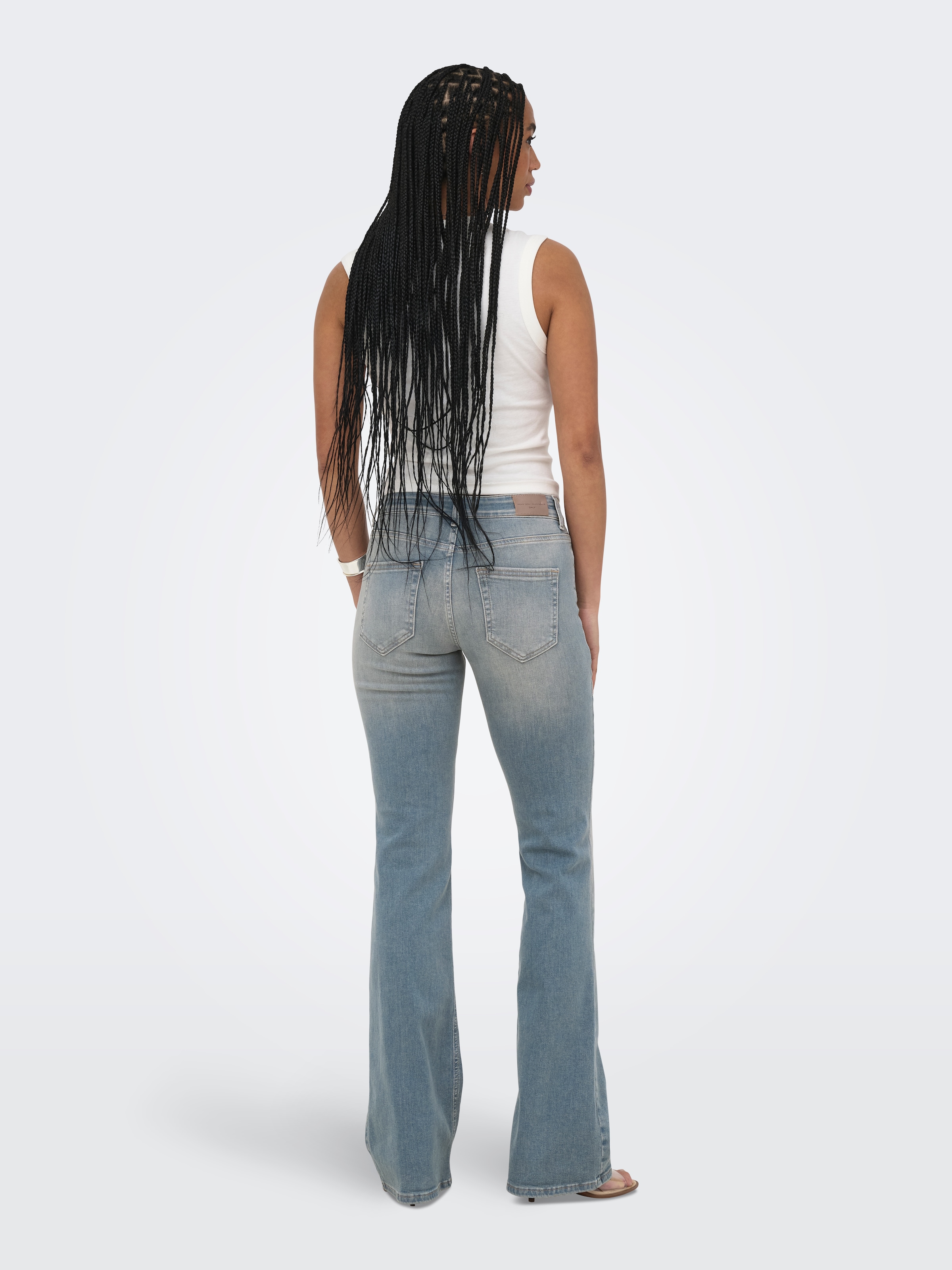 ONLY Jeans bootcut »ONLBLUSH MID FLARED DNM REA638« mélange de coton, coupe bootcut