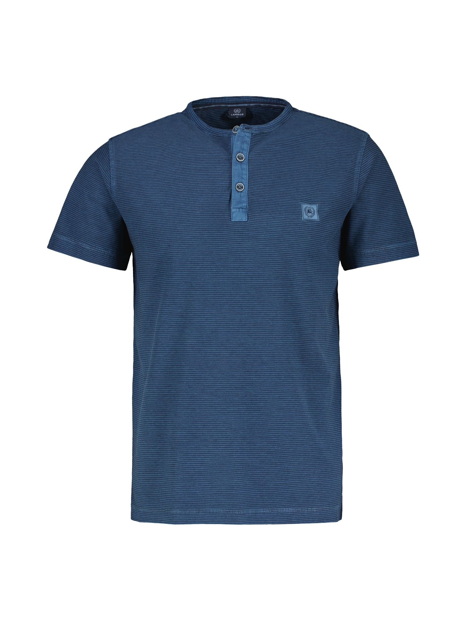 Image of LERROS Henleyshirt "Serafino mit abgesetzter Knopfleiste"