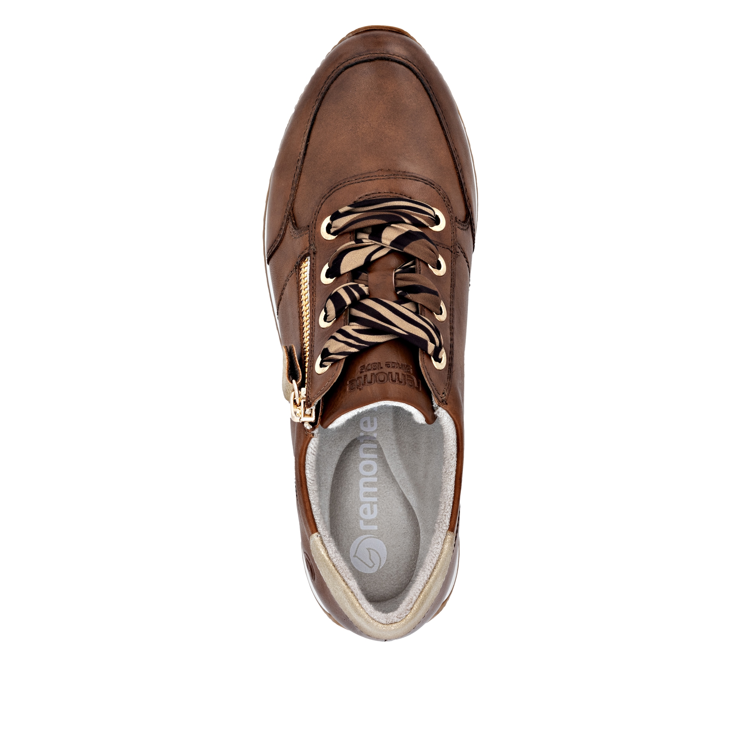 Remonte Baskets compensées  chaussure à lacets, chaussure basse, chaussure de loisirs avec fermeture éclair latérale