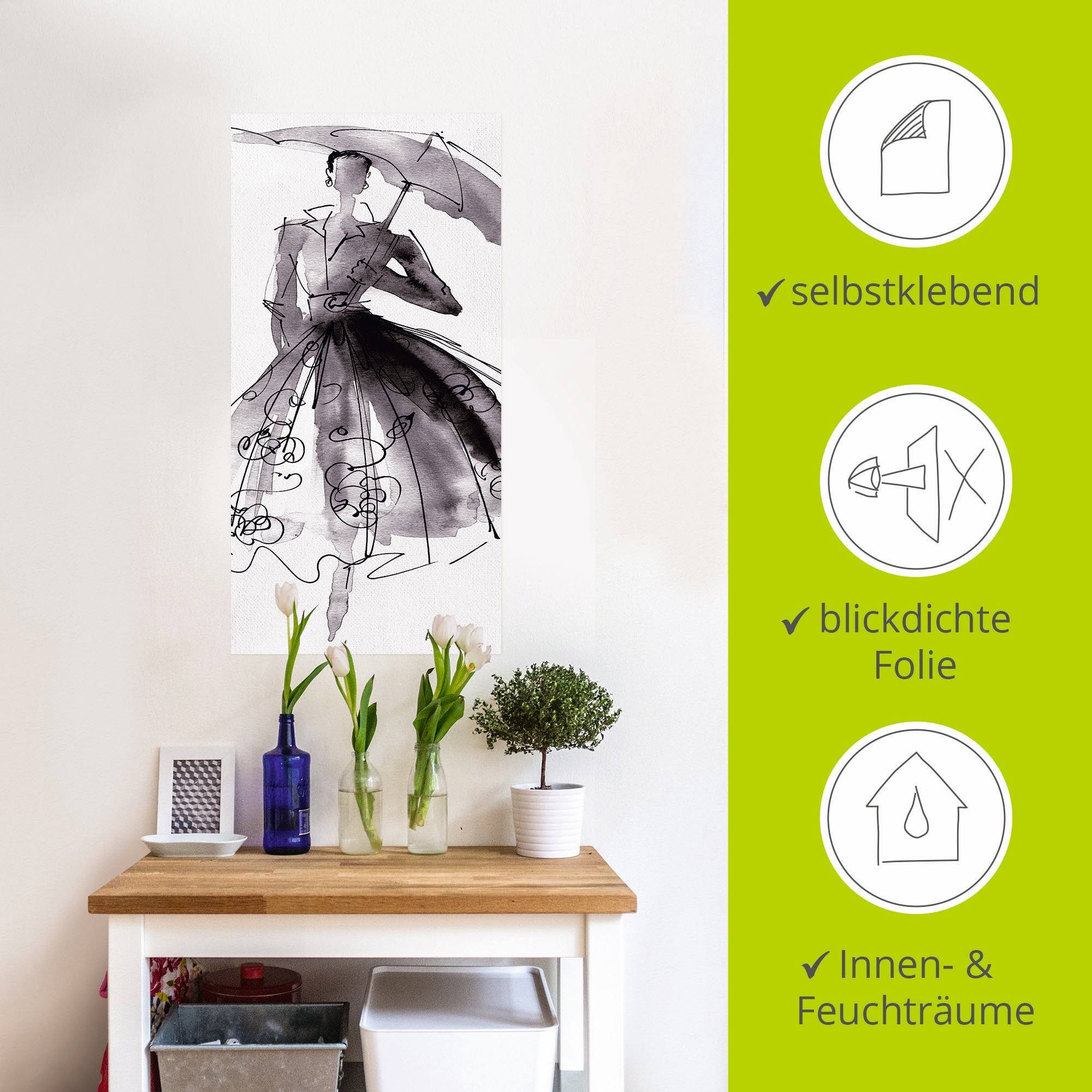 Artland Wandbild »Mode Skizzenbuch VI«, Mode, (1 St.), als Leinwandbild, Poster, Wandaufkleber in verschied. Grössen
