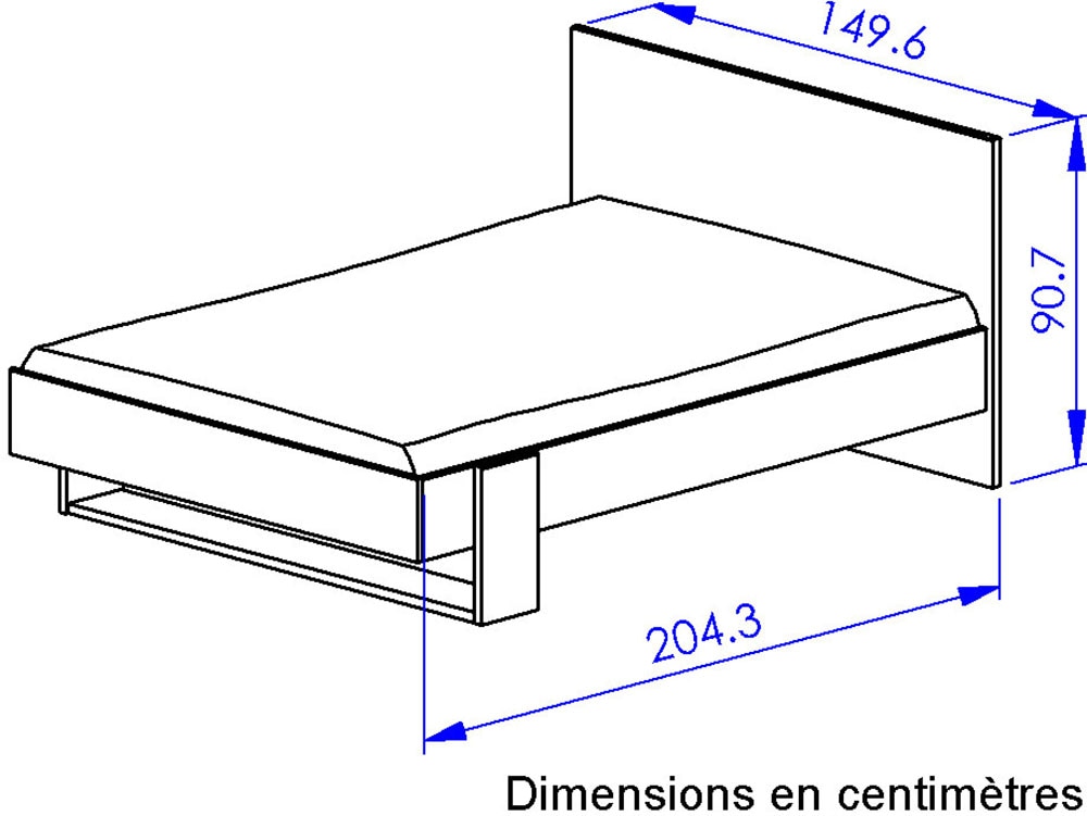 Gami Ensemble de chambre à coucher »ARIA« Set, 3 tlg. Ein sehr funktionaler Kleiderschrank