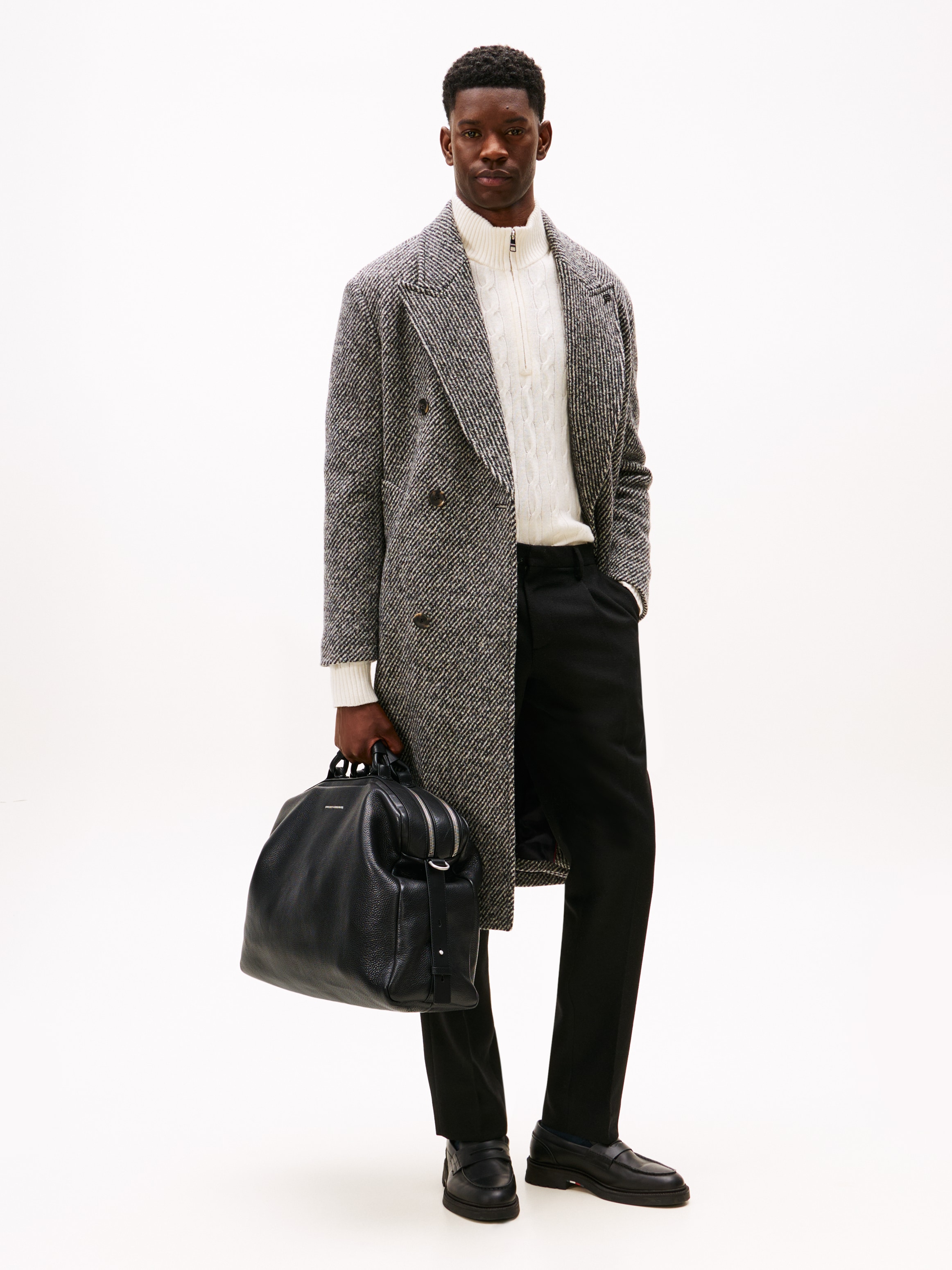 Tommy Hilfiger Weekender »TH PREMUM LEATHER DUFFLE« Reisetasche, Freitzeittasche mit Logoschriftzug