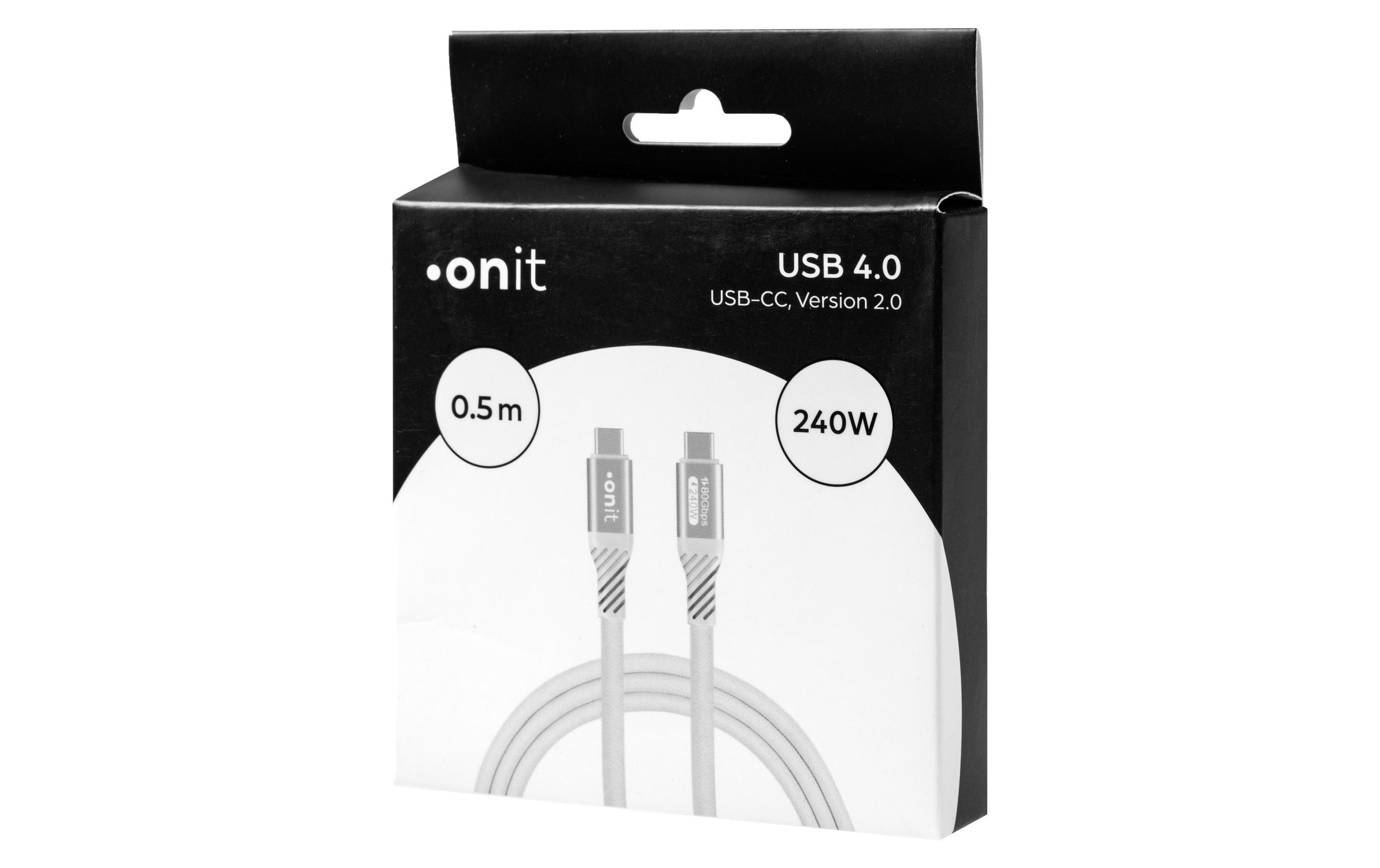 onit USB-Kabel »v2.0 Premium USB C - USB C 0.5 m«, 50 cm