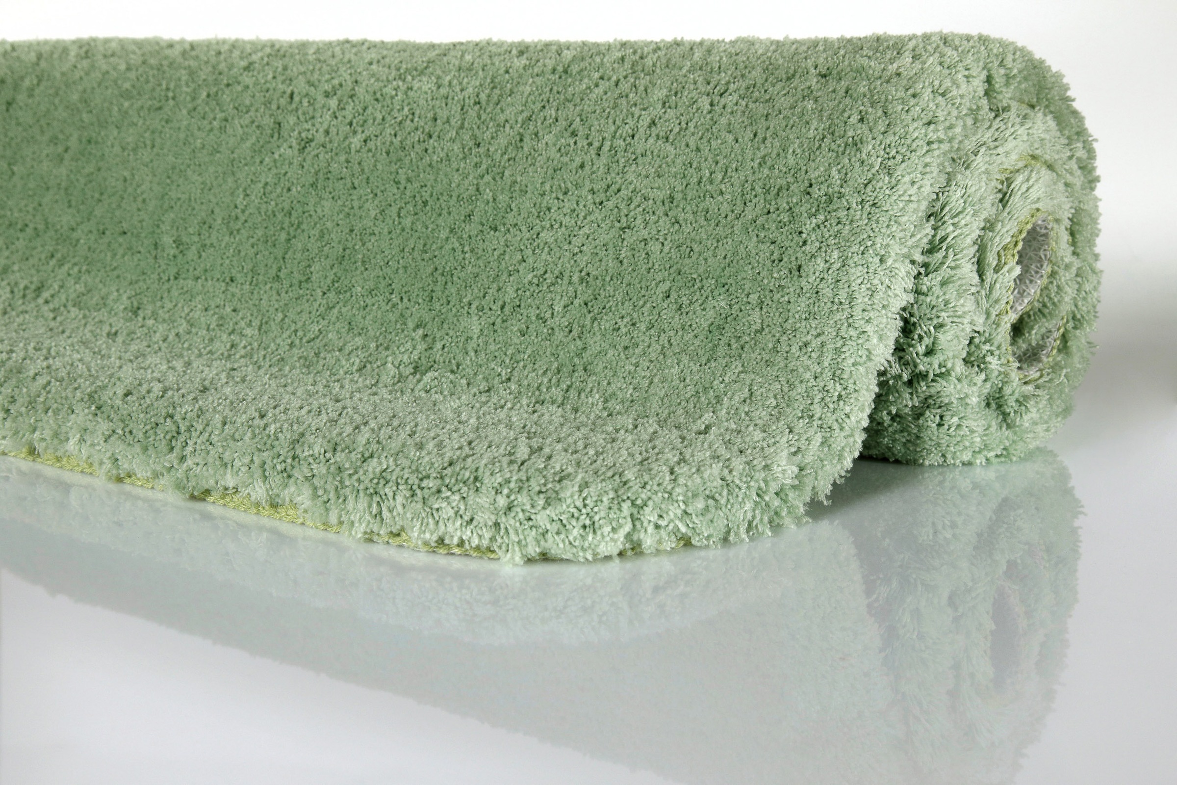 Homie Living Badematte »Porto Azzurro« Höhe 30 mm rutschhemmend beschichtet fussbodenheizungsgeeignet | schnell trocknend Badteppich, uni, rechteckig & rund, waschbar, Badezimmerteppich