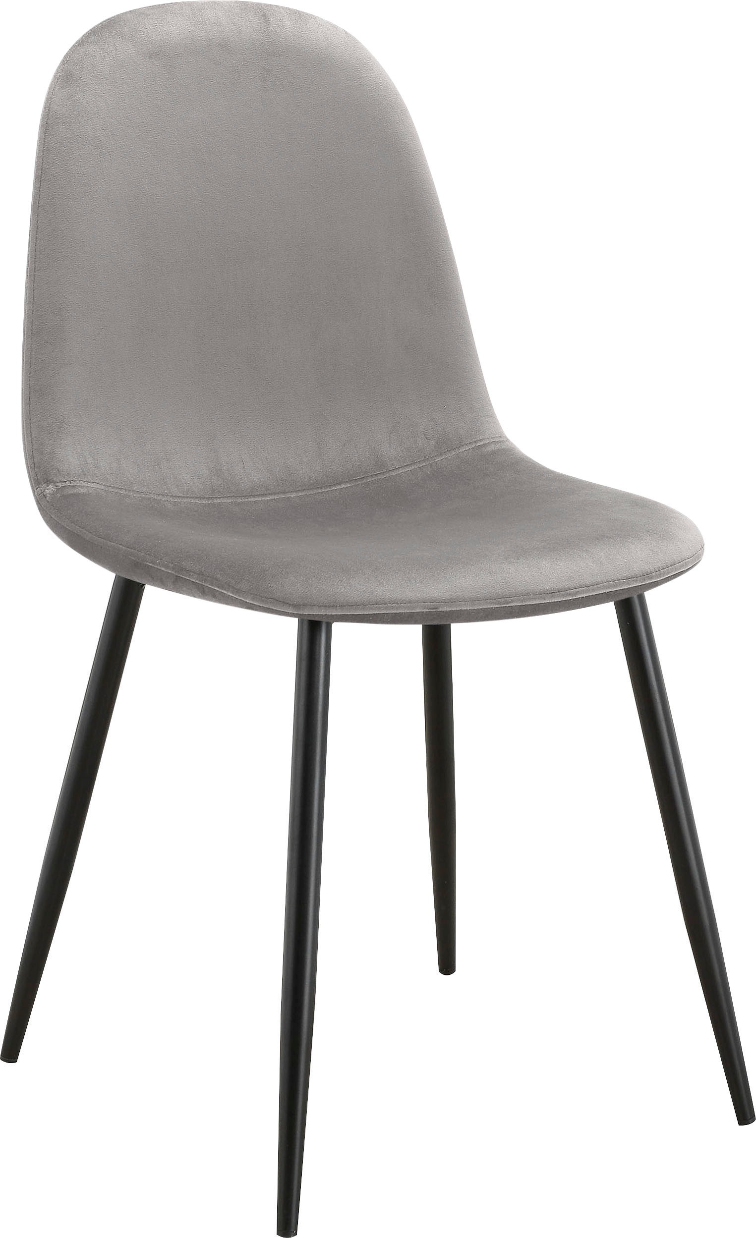 Image of Leonique Esszimmerstuhl »Eadwine«, (Set), 1 St., Samtvelours, Polsterstuhl mit Metallgestell, im 1er. 2er und 4er Set erhältlich, Beine in schwarz oder eichefarben bei Ackermann Versand Schweiz