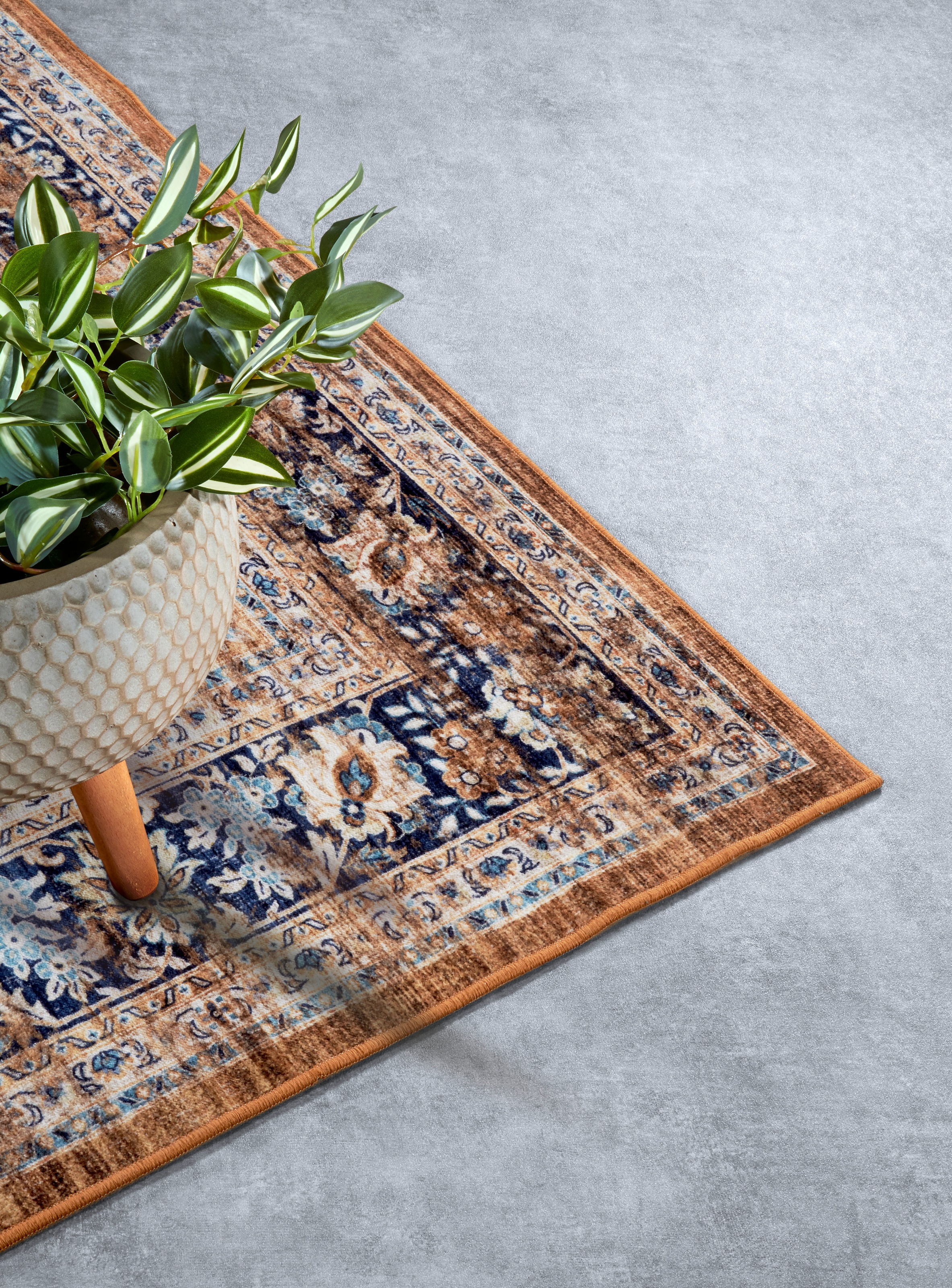 HANSE Home Teppich »Aurora«, rechteckig, 5 mm Höhe, Kurzflor, Anti Rutsch, Orient, Vintage, Klassisch, Wohnzimmer, Flur