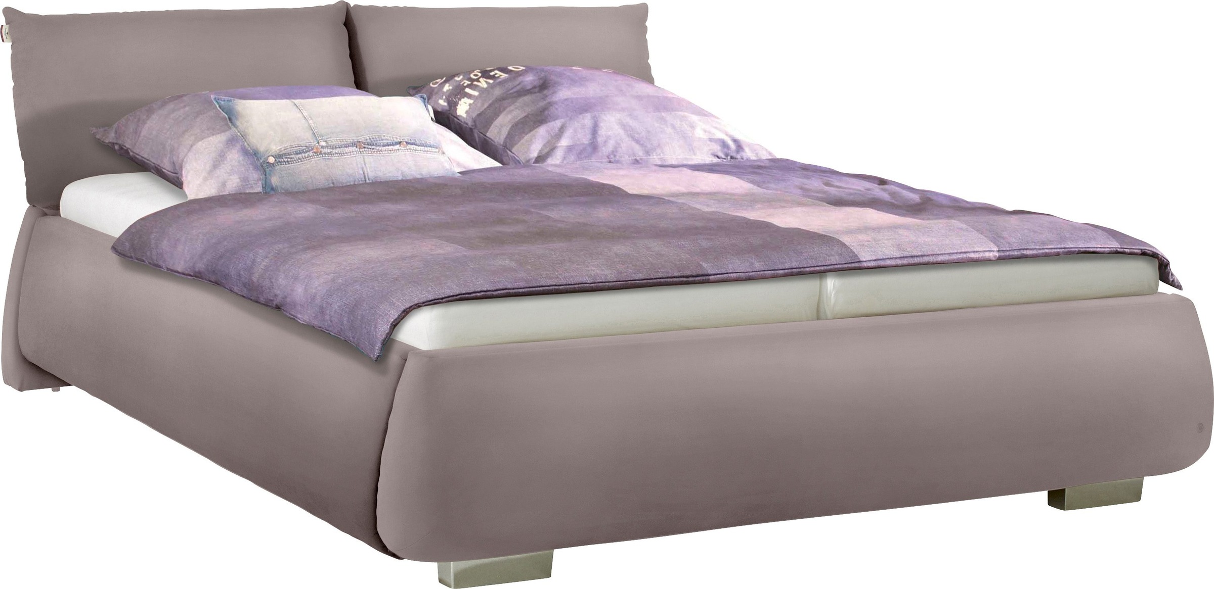 Image of TOM TAILOR Polsterbett »SOFT PILLOW«, mit Kopfteil in Kissenform, wahlweise mit Lattenrost und Matratze bei Ackermann Versand Schweiz