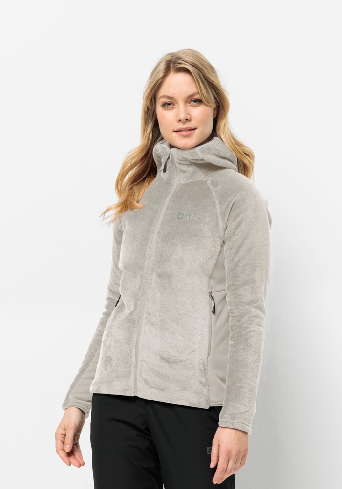 Jack Wolfskin Fleecejacke HOODED bestellen FZ mit Kapuze »ROTWAND versandkostenfrei W«