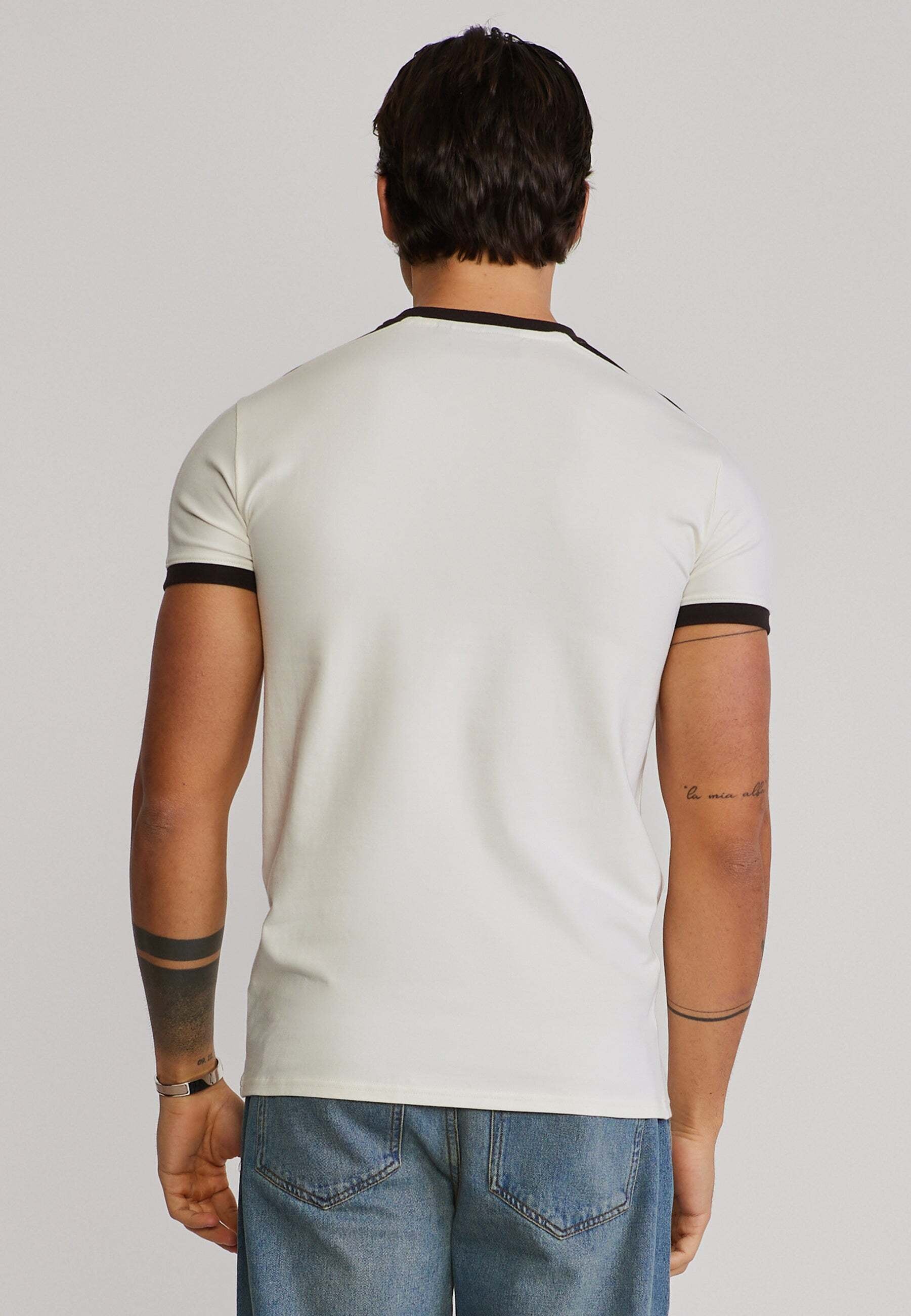 Siksilk T-Shirt »Siksilk T-Shirt Stripe Ringer«