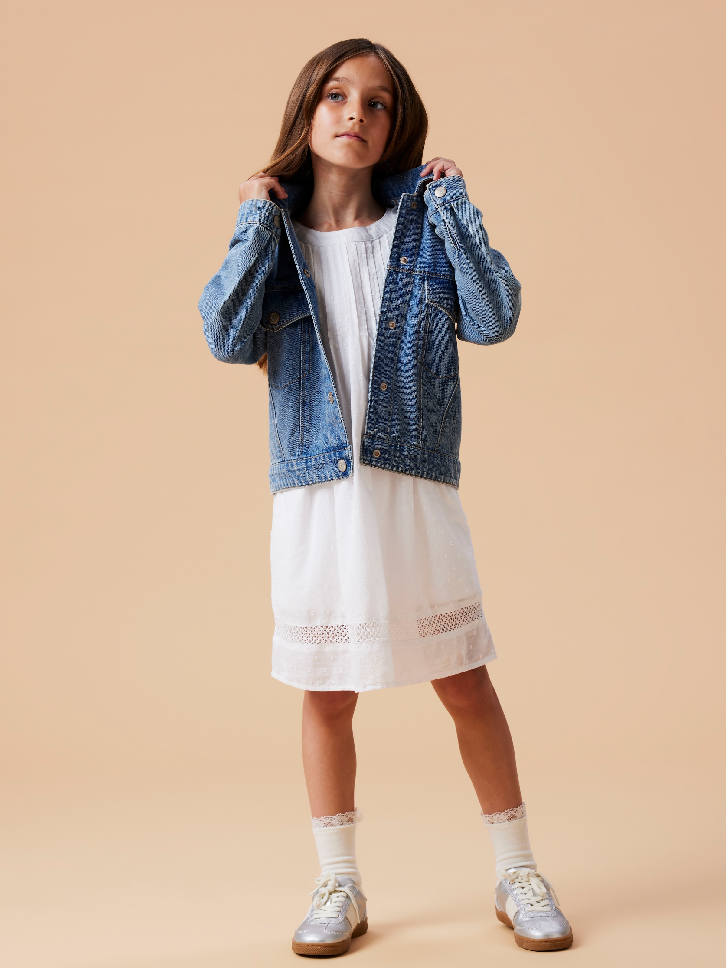 Name It Veste en jean »NKFMILA DNM JACKET 8510-ZA NOOS« ohne Kapuze in leicht verkürzter, klassischer Form