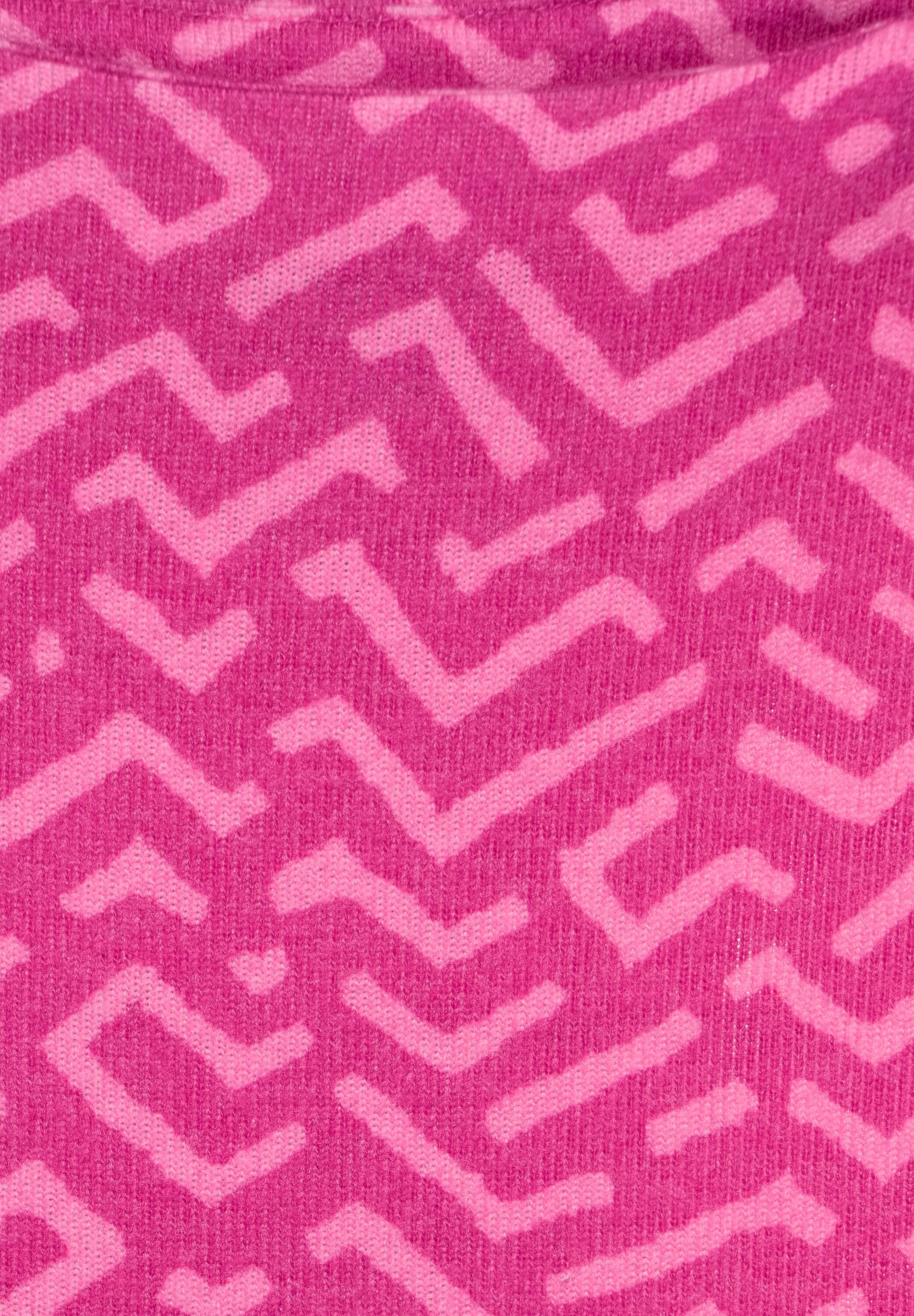 STREET ONE Print-Shirt, mit Zick-Zack-Muster