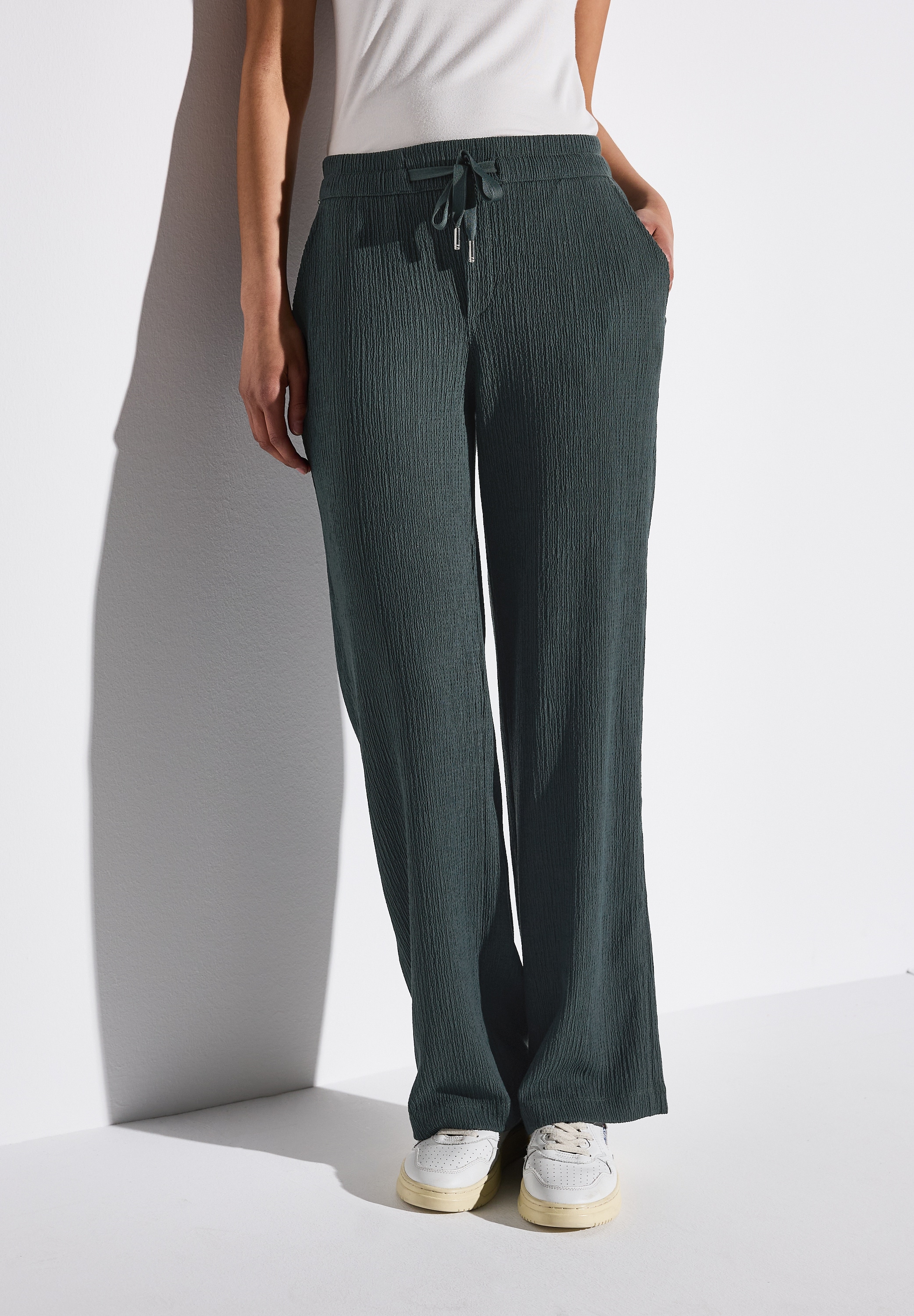 Image of STREET ONE Stoffhose Sommerhose mit Struktur