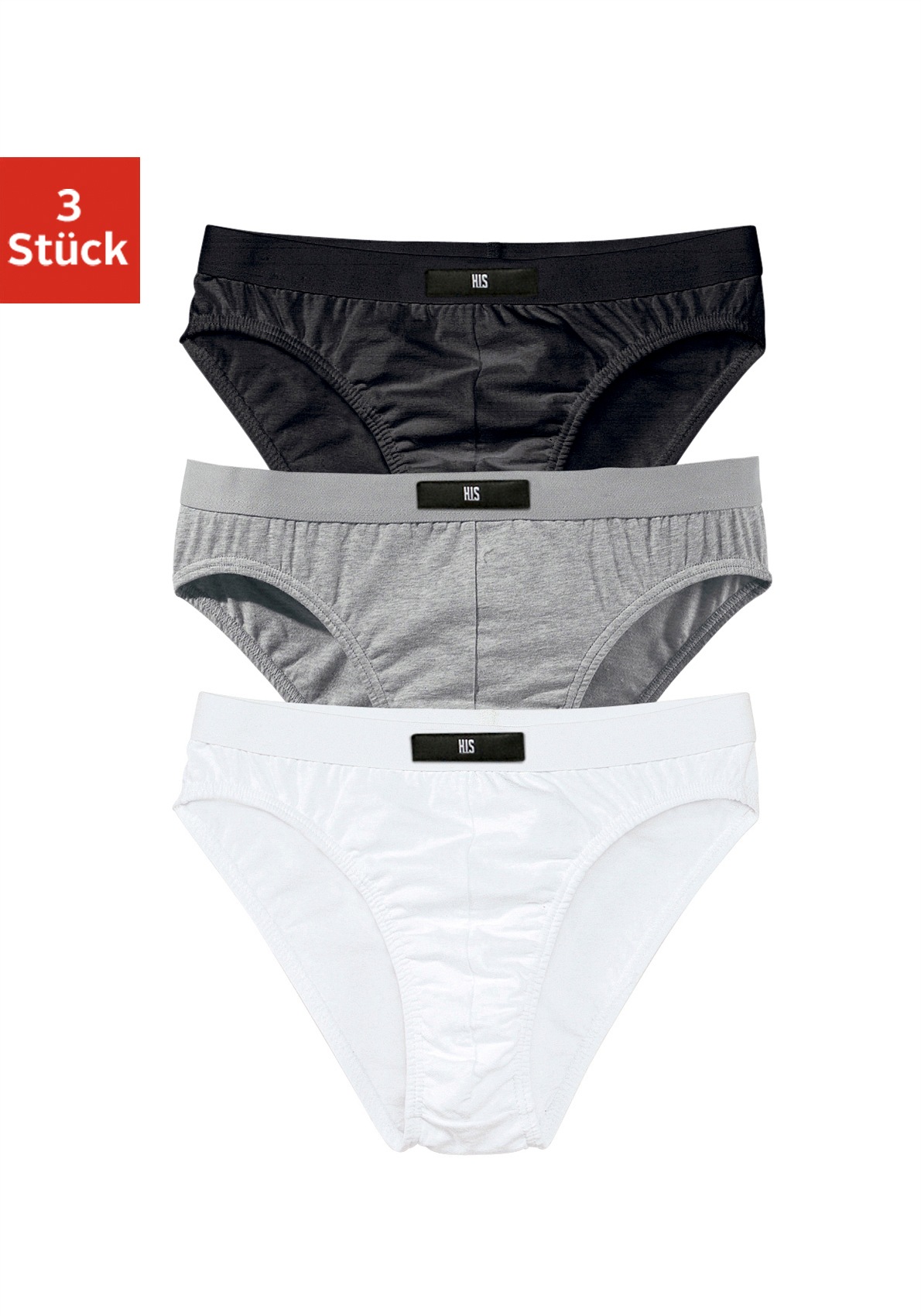 Image of H.I.S Slip, (3 St.), mit H.I.S Logo vorn bei Ackermann Versand Schweiz