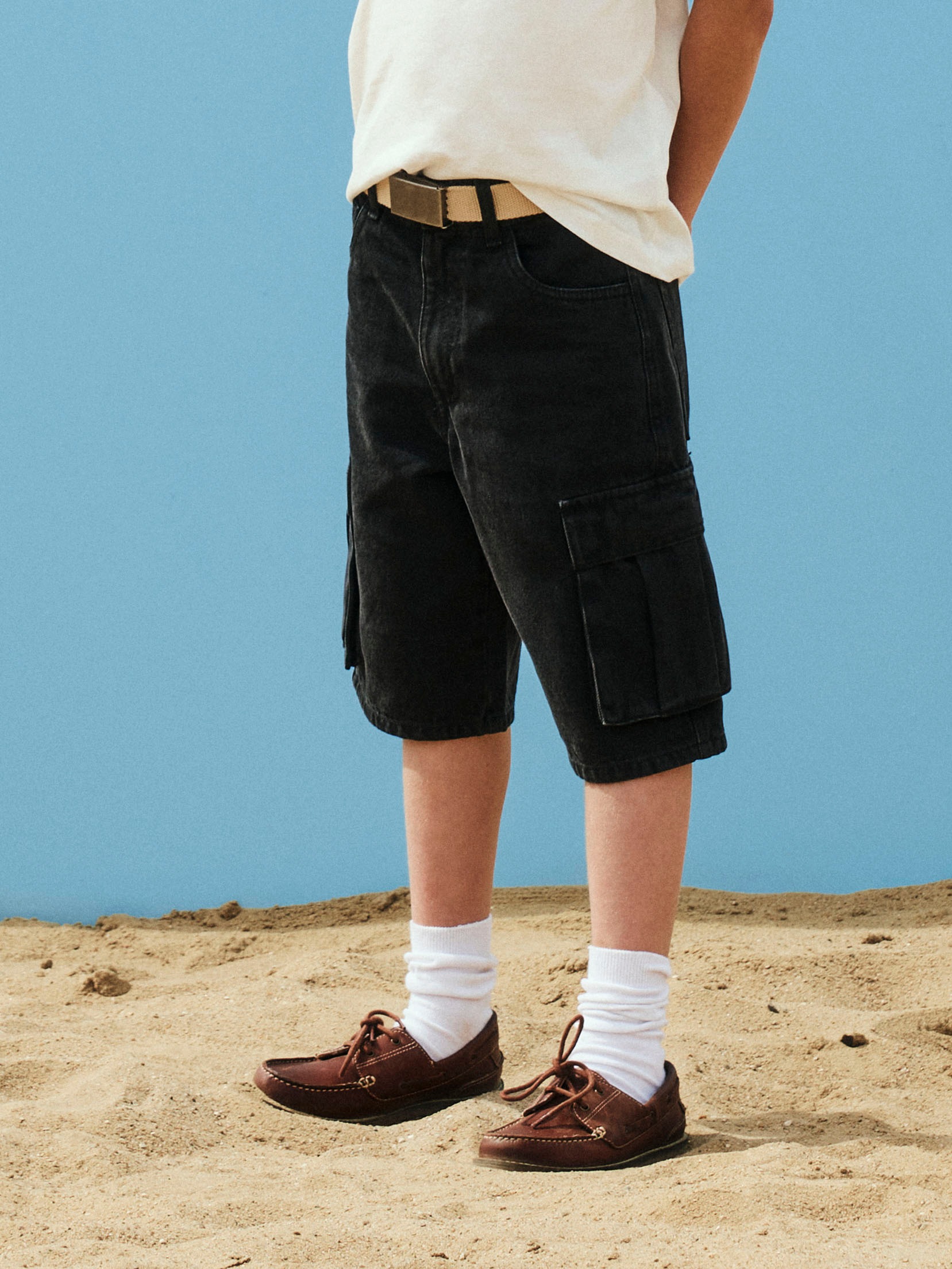 Name It Jeansshorts »NKMBEN SK DNM CARGO BERMUDA 2800-IM« Baumwolle, Baggy Fit