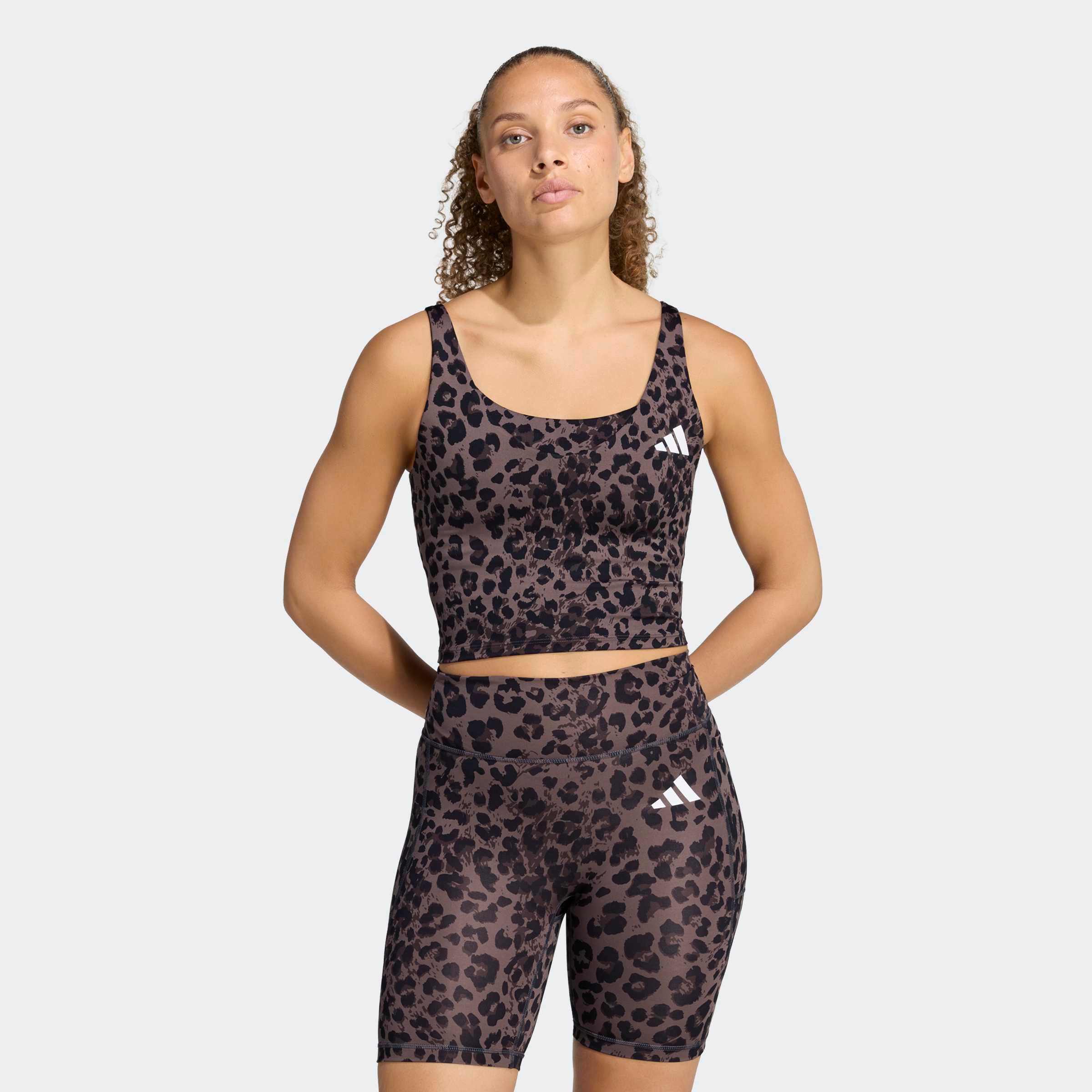 Image of adidas Performance Tanktop "WORKOUT ESSENTIALS, LEOPARDENPRINT"