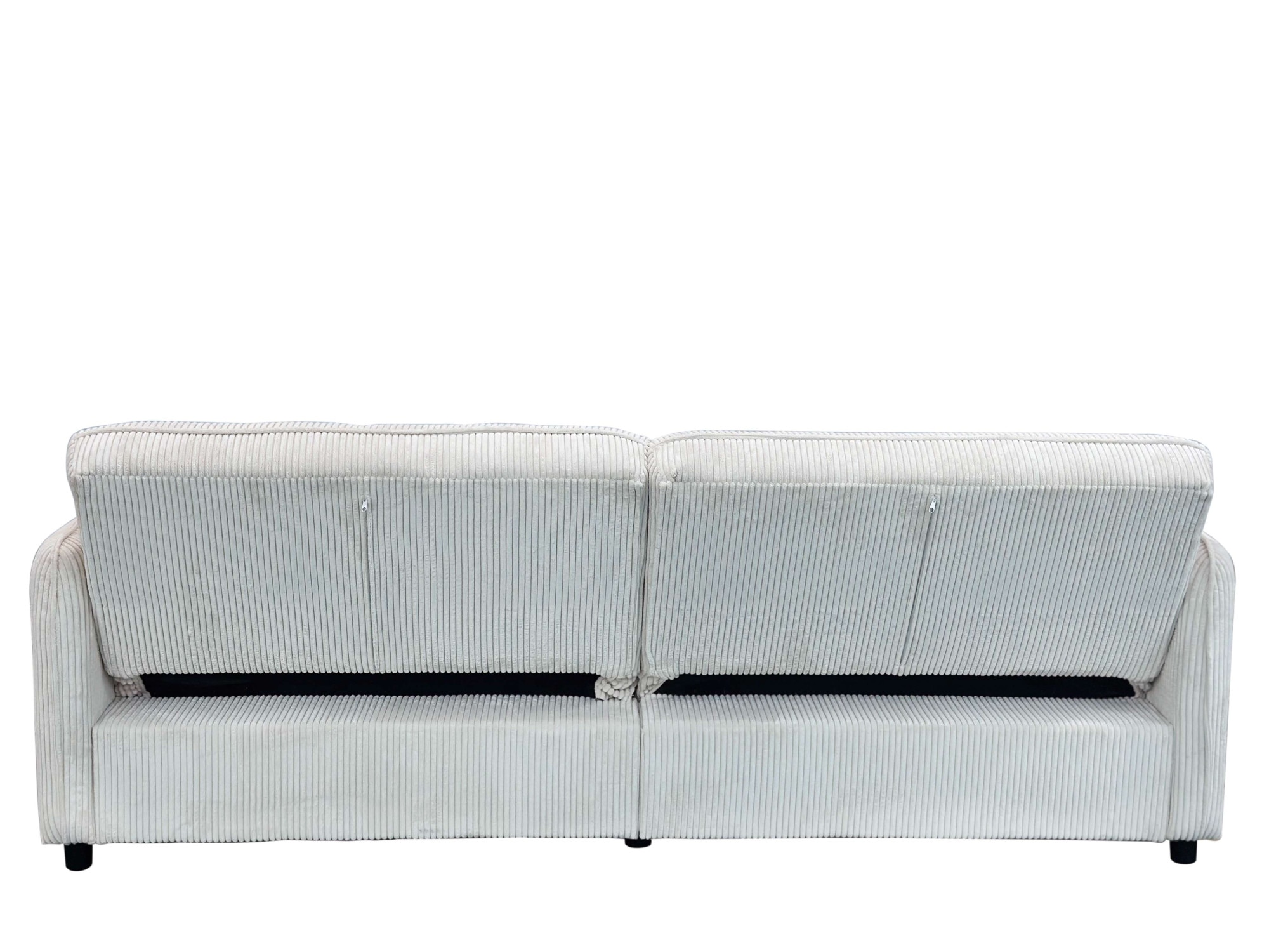 Dorel Home 3-Sitzer »Allie Curved Schlafsofa 209 cm« Bettfunktion (110/190), verstellbare Rückenlehne, Cord u. Velours