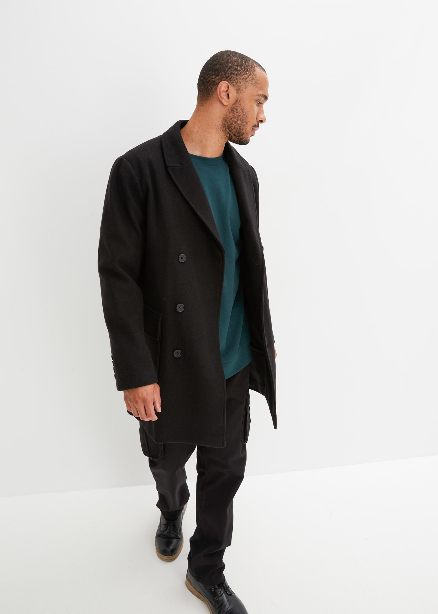 bonprix Pantalon cargo  Regular Fit Cargohose aus reiner Baumwolle, Straight