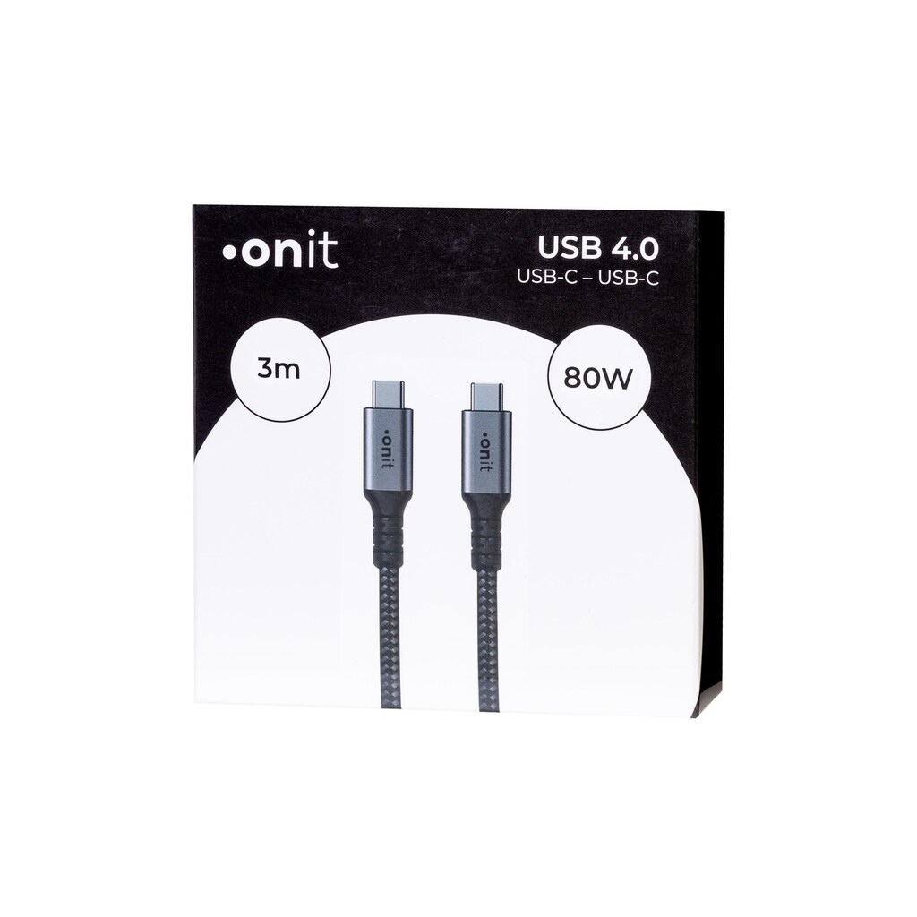 onit USB-Kabel »Pro USB C - USB C 3«, USB-C, 300 cm