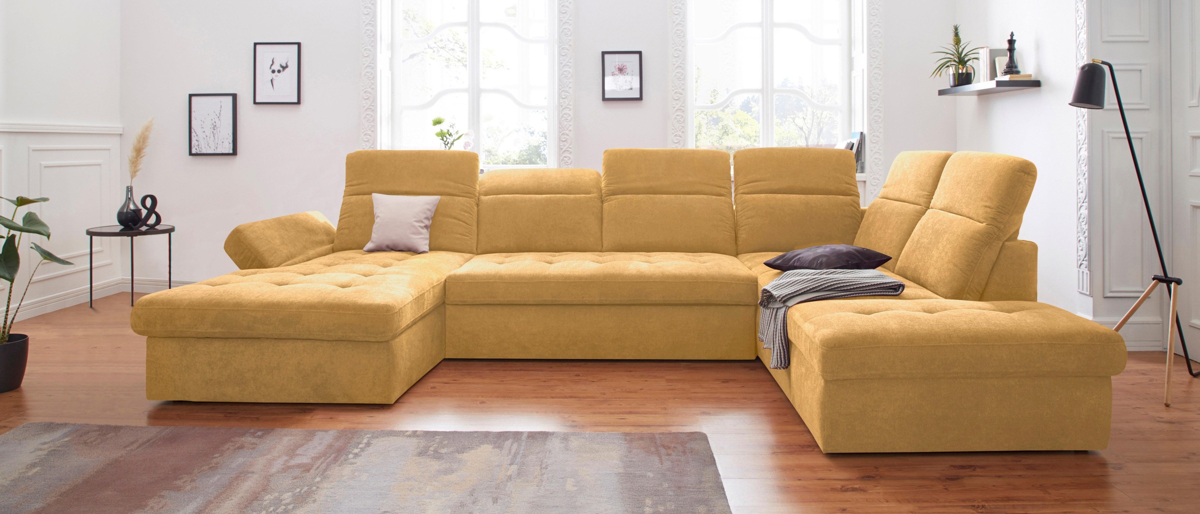 Image of sit&more Wohnlandschaft »Stardust«, inklusive Kopfteilverstellung und Armlehnenfunktion, Ottomane links oder rechts bestellbar, frei im Raum stellbar bei Ackermann Versand Schweiz