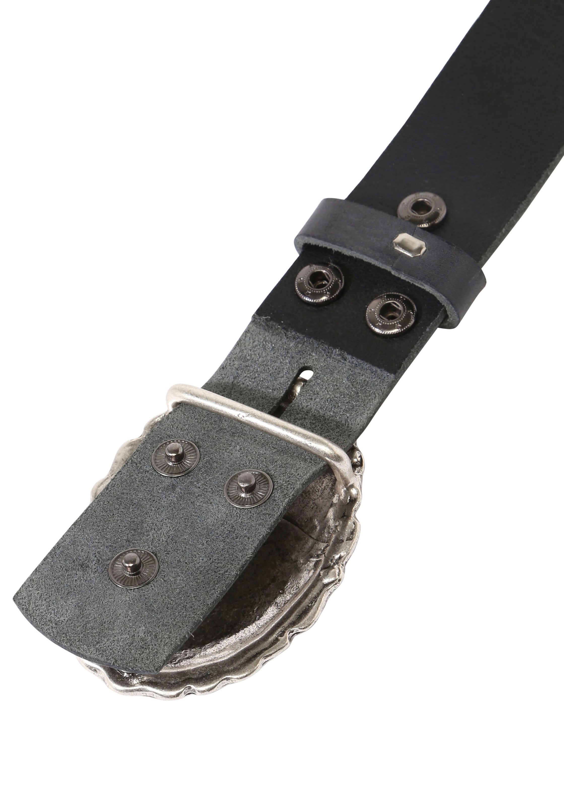 RETTUNGSRING by showroom 019° Ledergürtel, mit austauschbarer Schliesse »Oval Nieten Mit Strass«