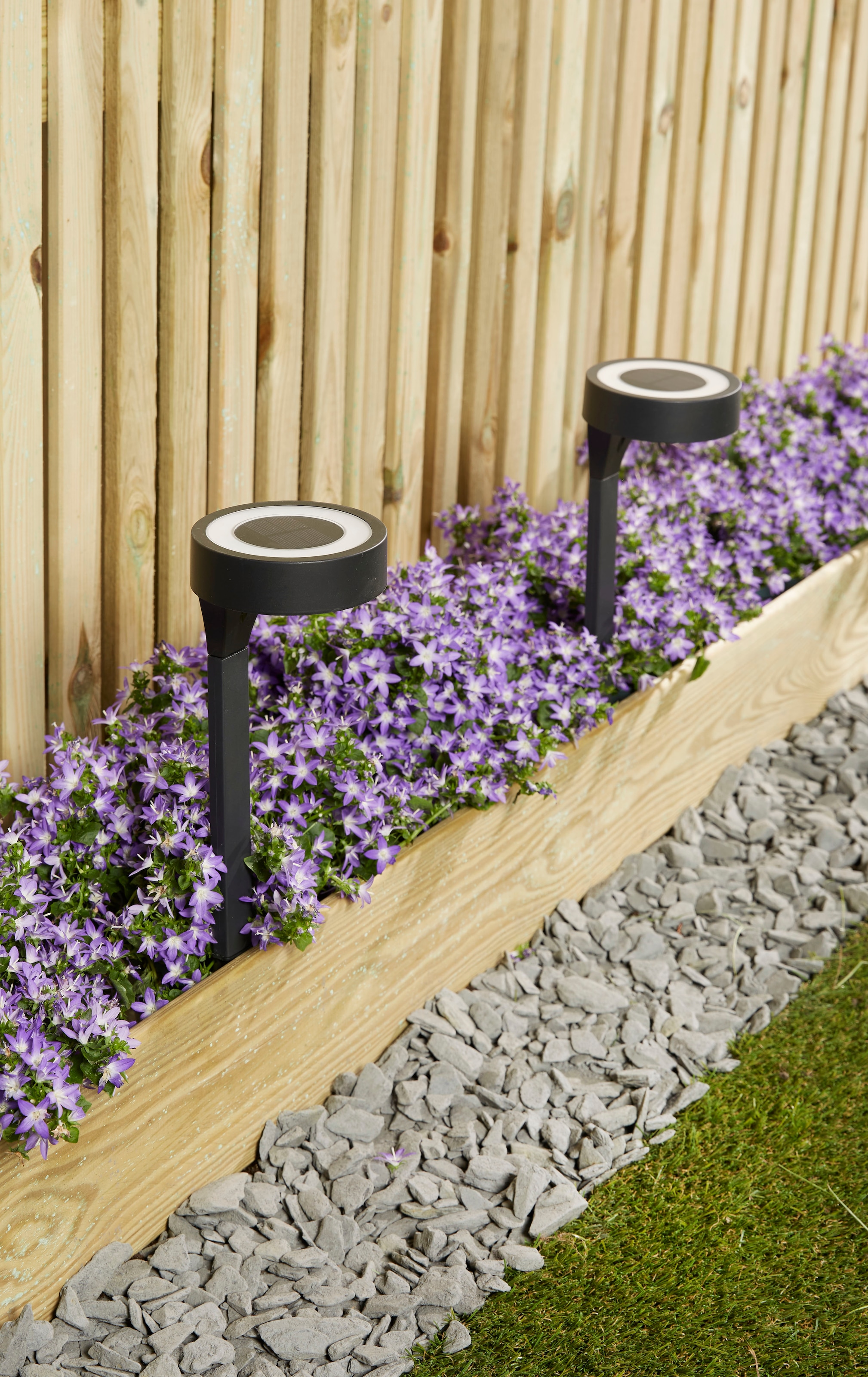 LUXFORM Gartenleuchte »Solar-Gartenleuchten - Orange - 2 St - LED« LED-Modul 2 Stk. Ganzjährig Solar