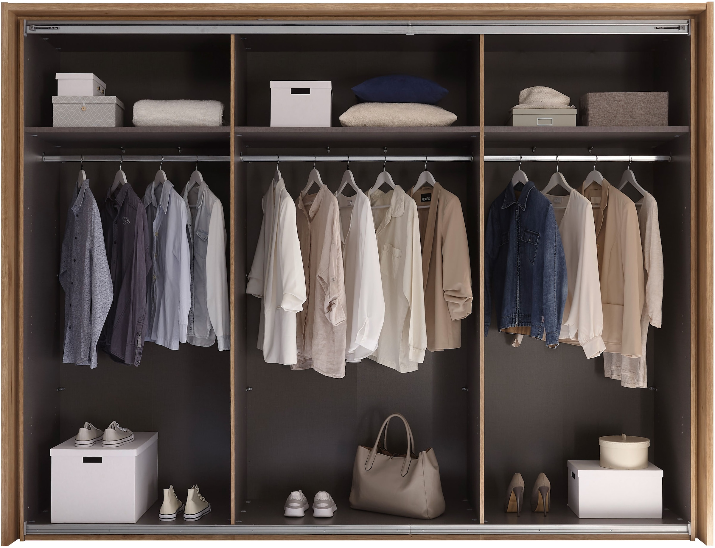 Schlafkontor Schwebetürenschrank »Bravo Kleiderschrank, Schiebetürenschrank« mit Spiegeltür, wahlweise mit Zubehör