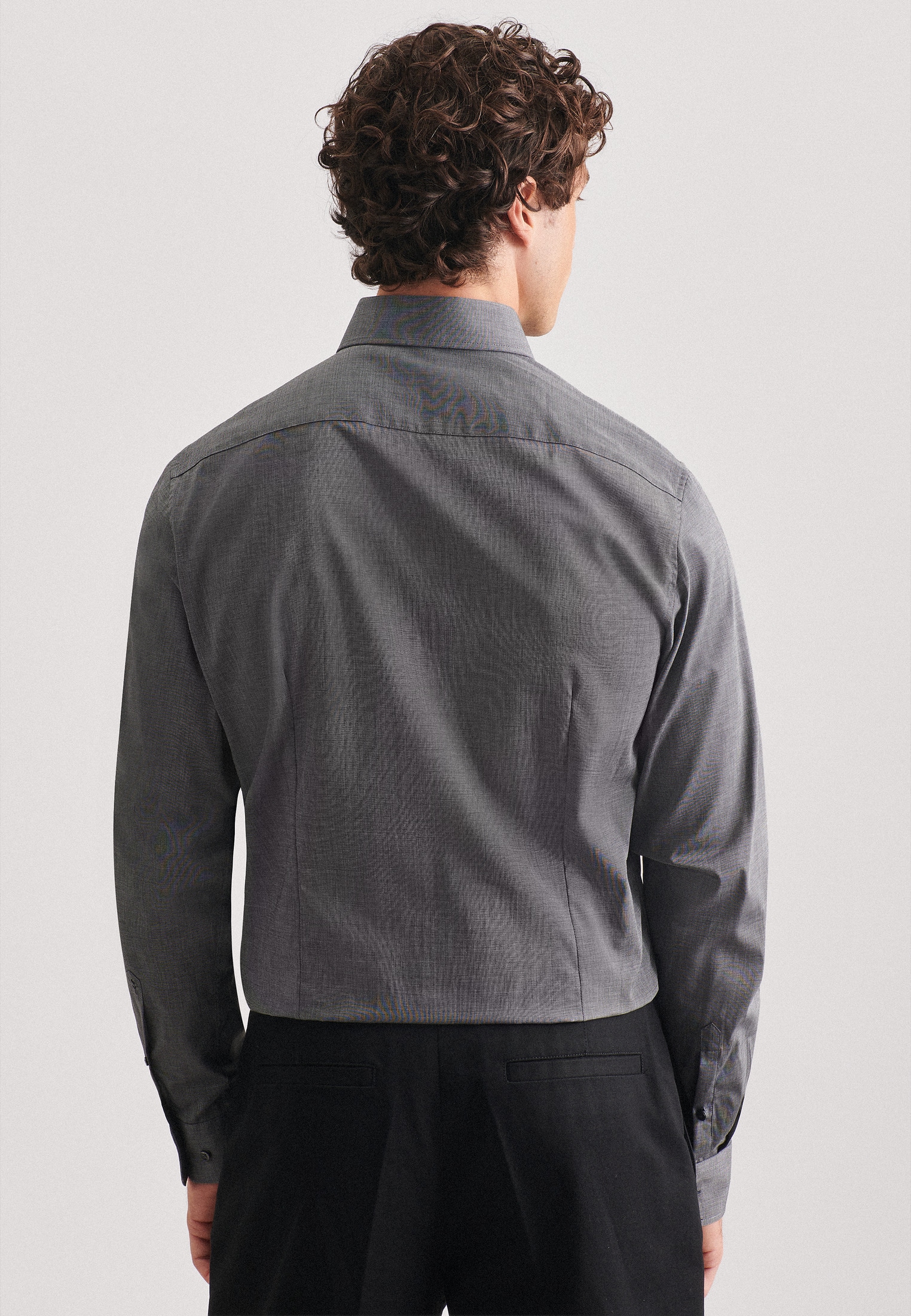 seidensticker Businesshemd »Schwarze Rose« Shaped 1/1 Extra lang Kentkragen Uni