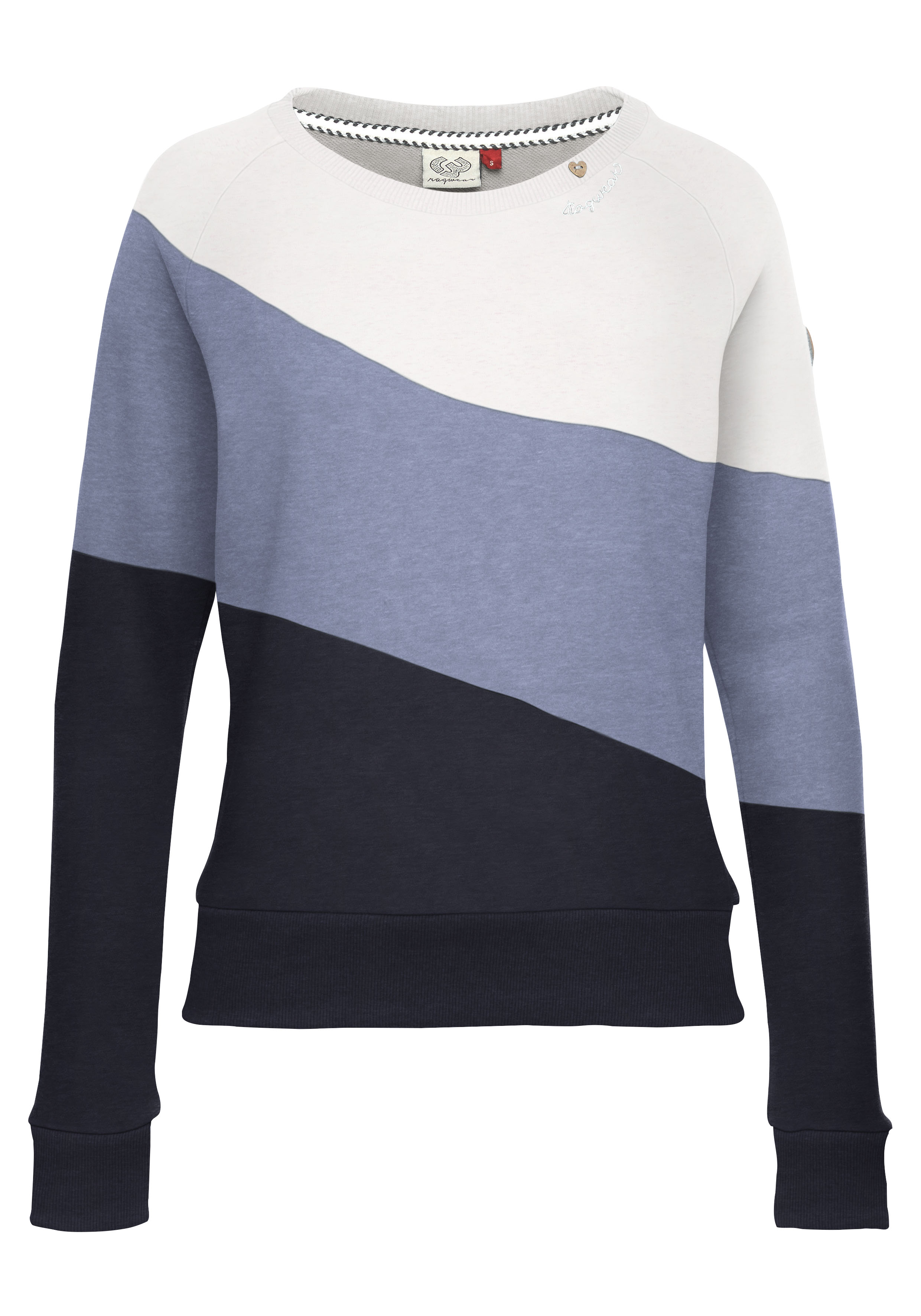 Ragwear Sweater »JOHANKA BLOCK«, Crew Neck im Color-Blocking Design im Sale-Ragwear 1