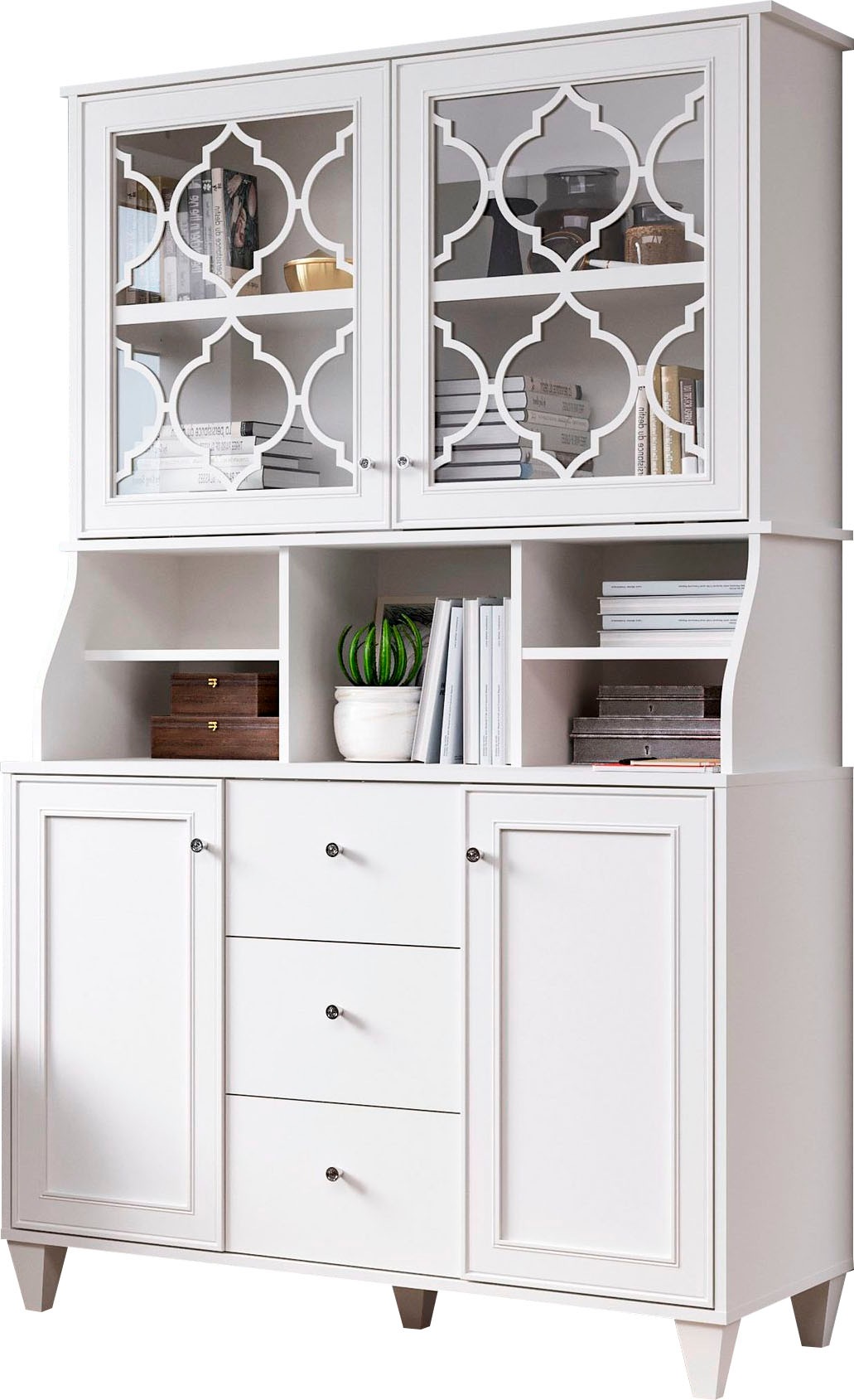 Image of Leonique Buffet »Jesica«, mit schön ausgefrästen Profile und Metallgriffe mit Kristall Strass, Breite 117 cm bei Ackermann Versand Schweiz
