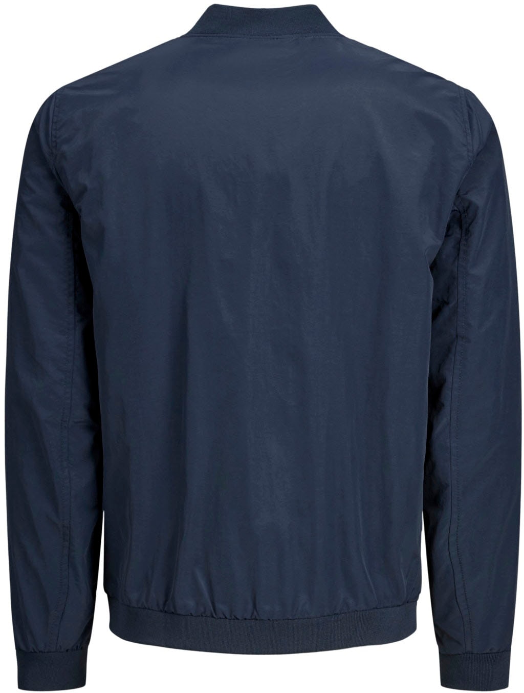 Jack & Jones Bomberjacke »JJERUSH mit geripptem Kragen und Taschen«, unifarben, modisch, regular fit, Polyester, Rundhals