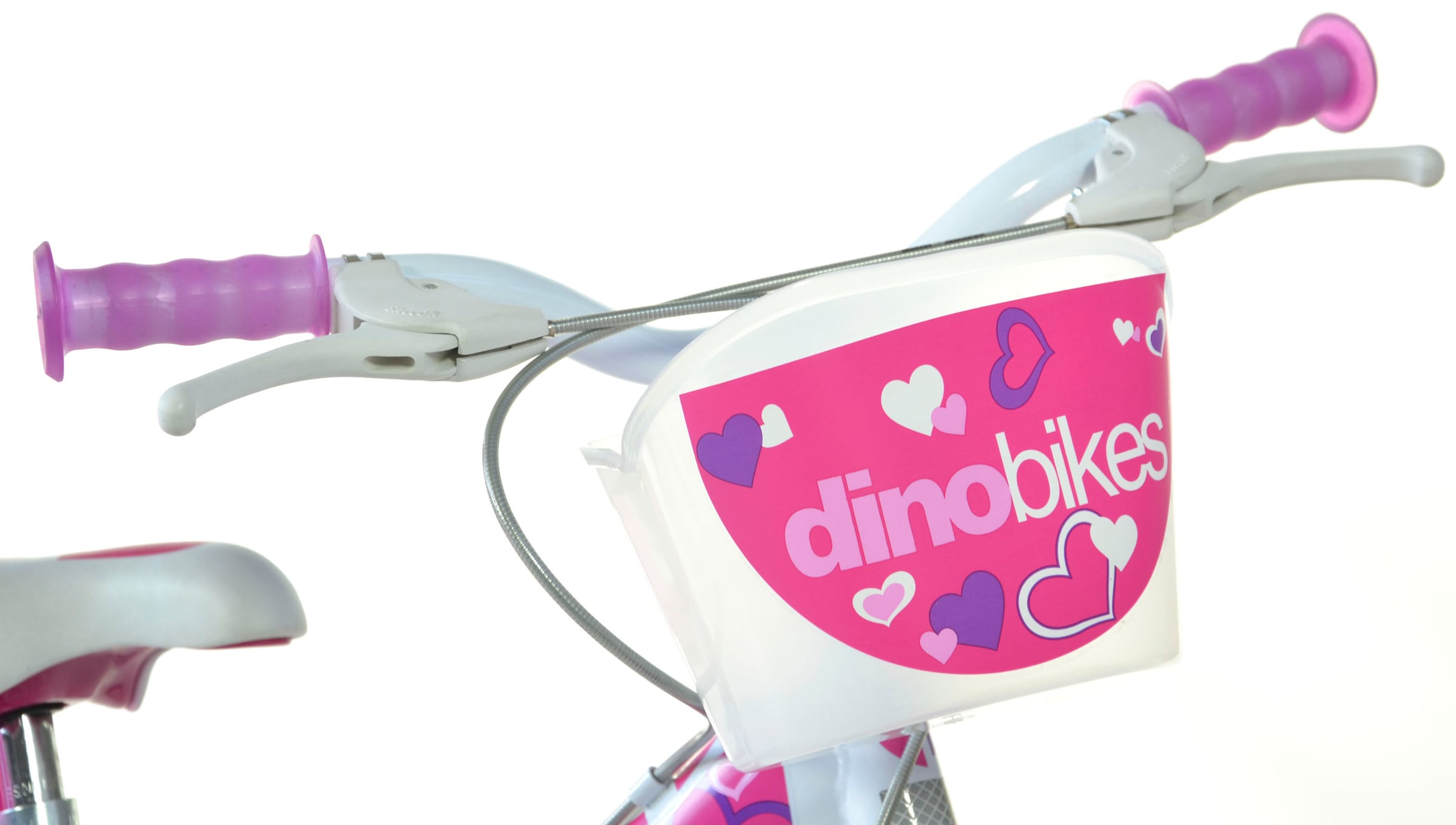 Dino Bikes Little Heart 16" Kids Bike in White