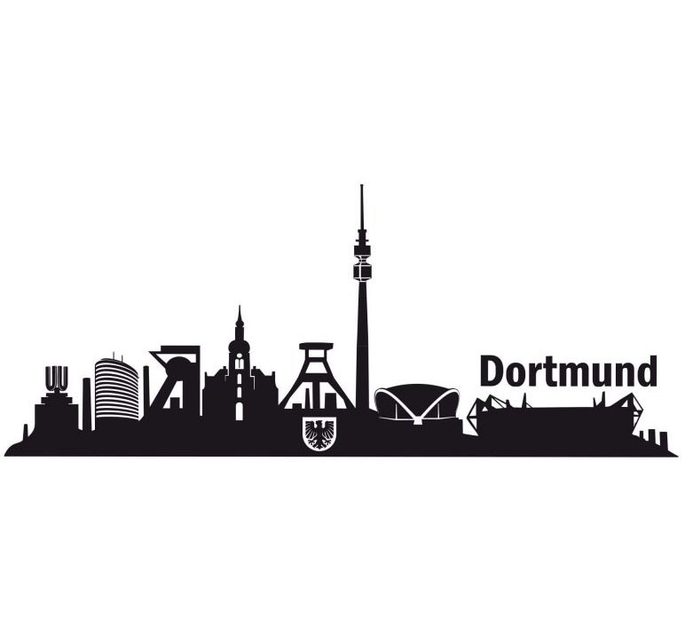 Image of Wall-Art Wandtattoo »XXL Stadt Skyline Dortmund 90cm«, (1 St.) bei Ackermann Versand Schweiz