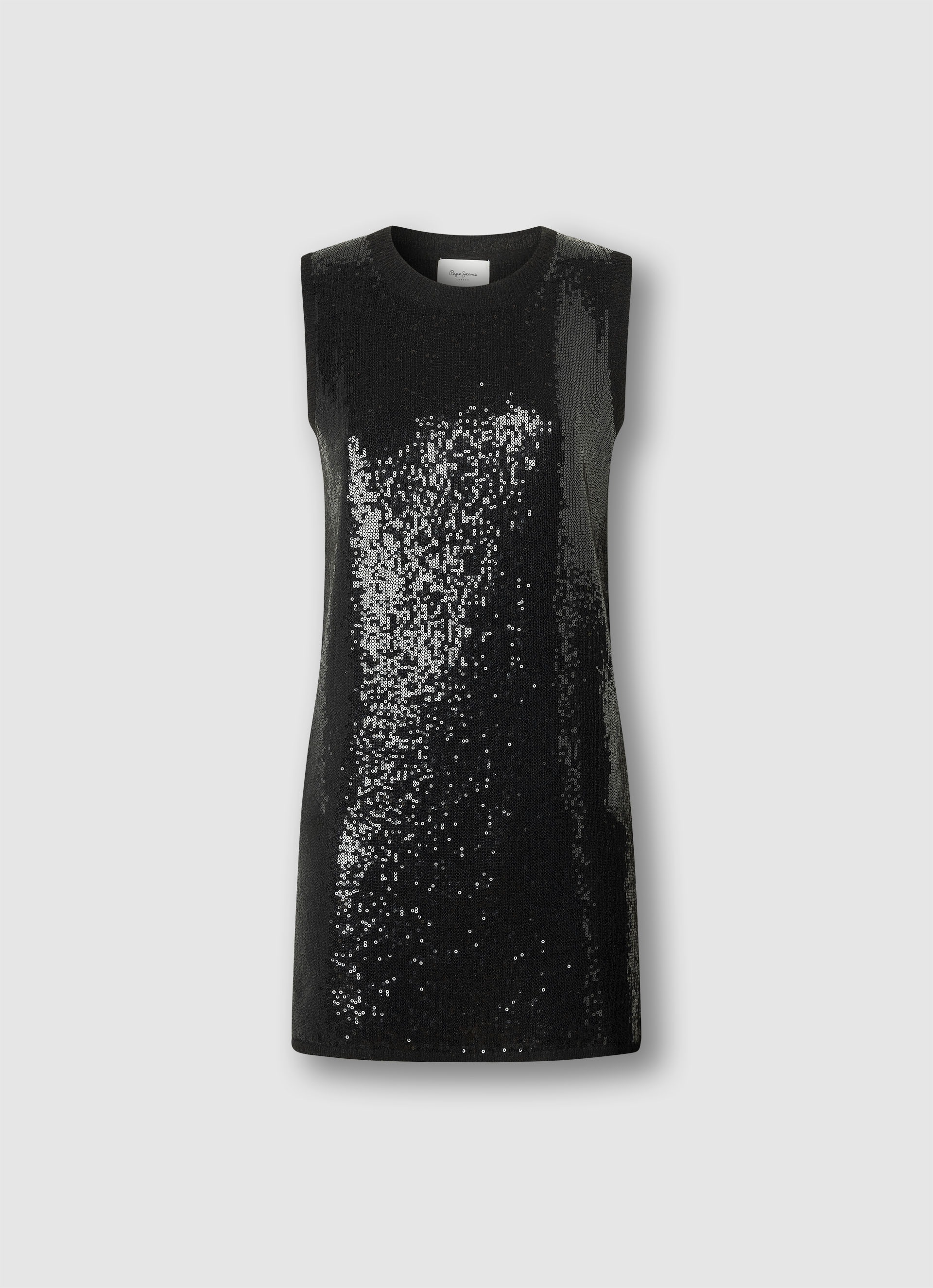 Image of Pepe Jeans Midikleid "ELAINE DRESS" Ohne Taschen mit Pailletten, ärmellos