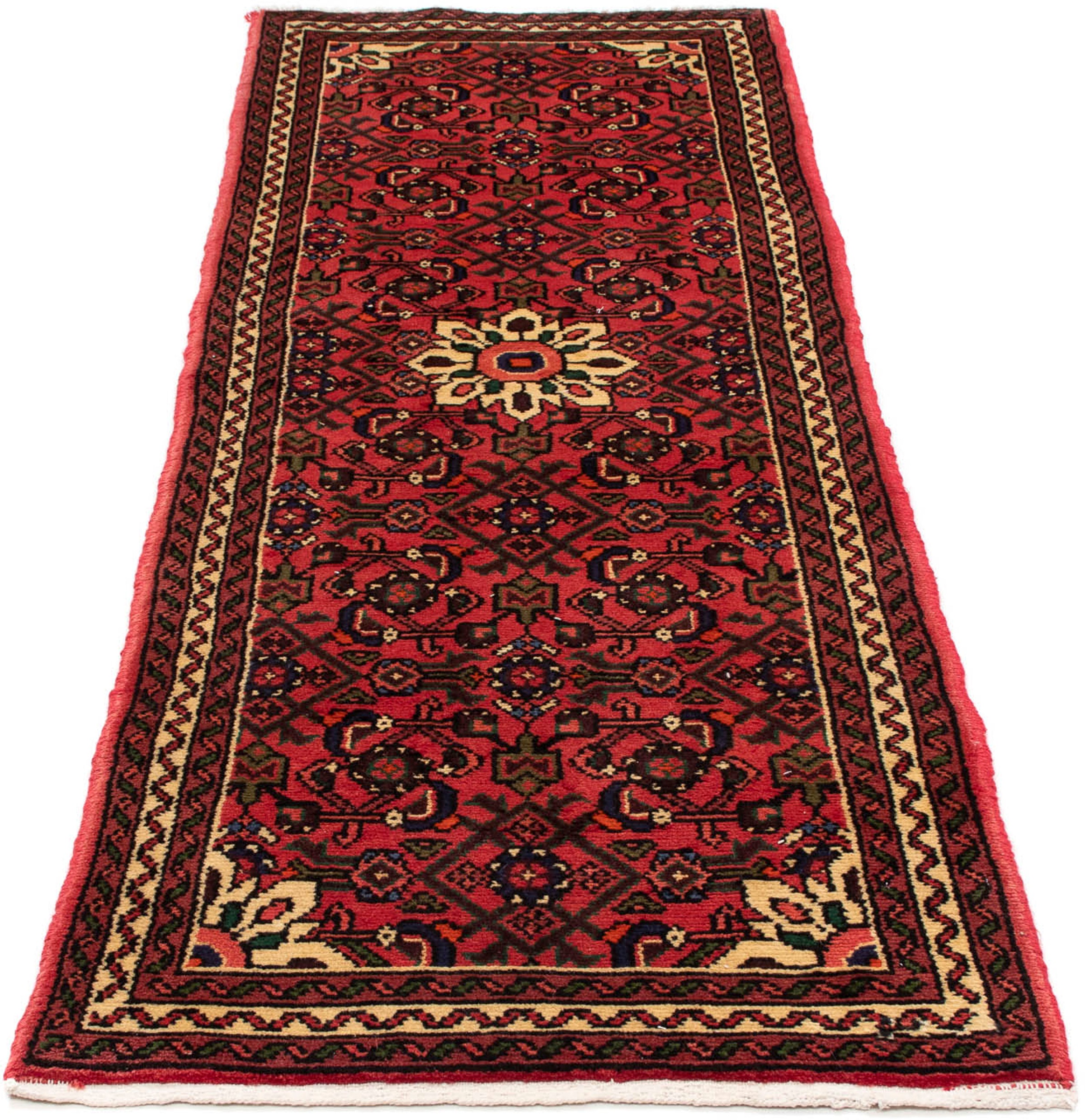 Image of morgenland Orientteppich »Perser - Nomadic - 200 x 70 cm - dunkelrot«, rechteckig, 10 mm Höhe, Wohnzimmer, Handgeknüpft, Einzelstück mit Zertifikat bei Ackermann Versand Schweiz