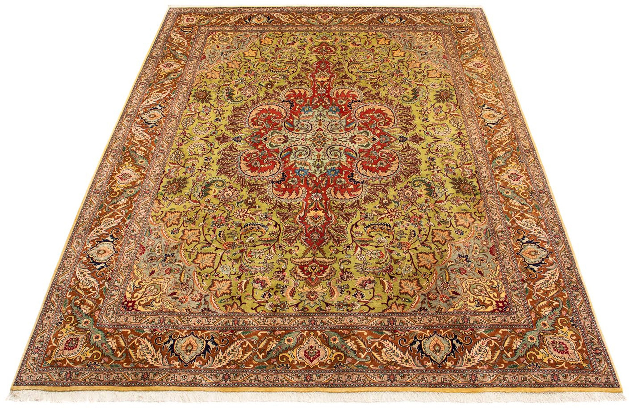 Image of morgenland Orientteppich »Perser - Täbriz - Royal - 373 x 296 cm - mehrfarbig«, rechteckig, 7 mm Höhe, Wohnzimmer, Handgeknüpft, Einzelstück mit Zertifikat bei Ackermann Versand Schweiz