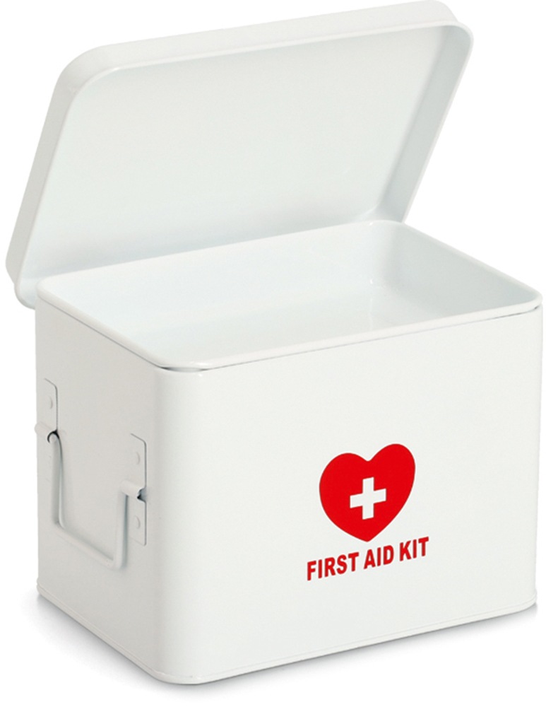 Zeller Present Aufbewahrungsbox "Metall, weiß" robust, dekorativ, flexibles Ordungssystem