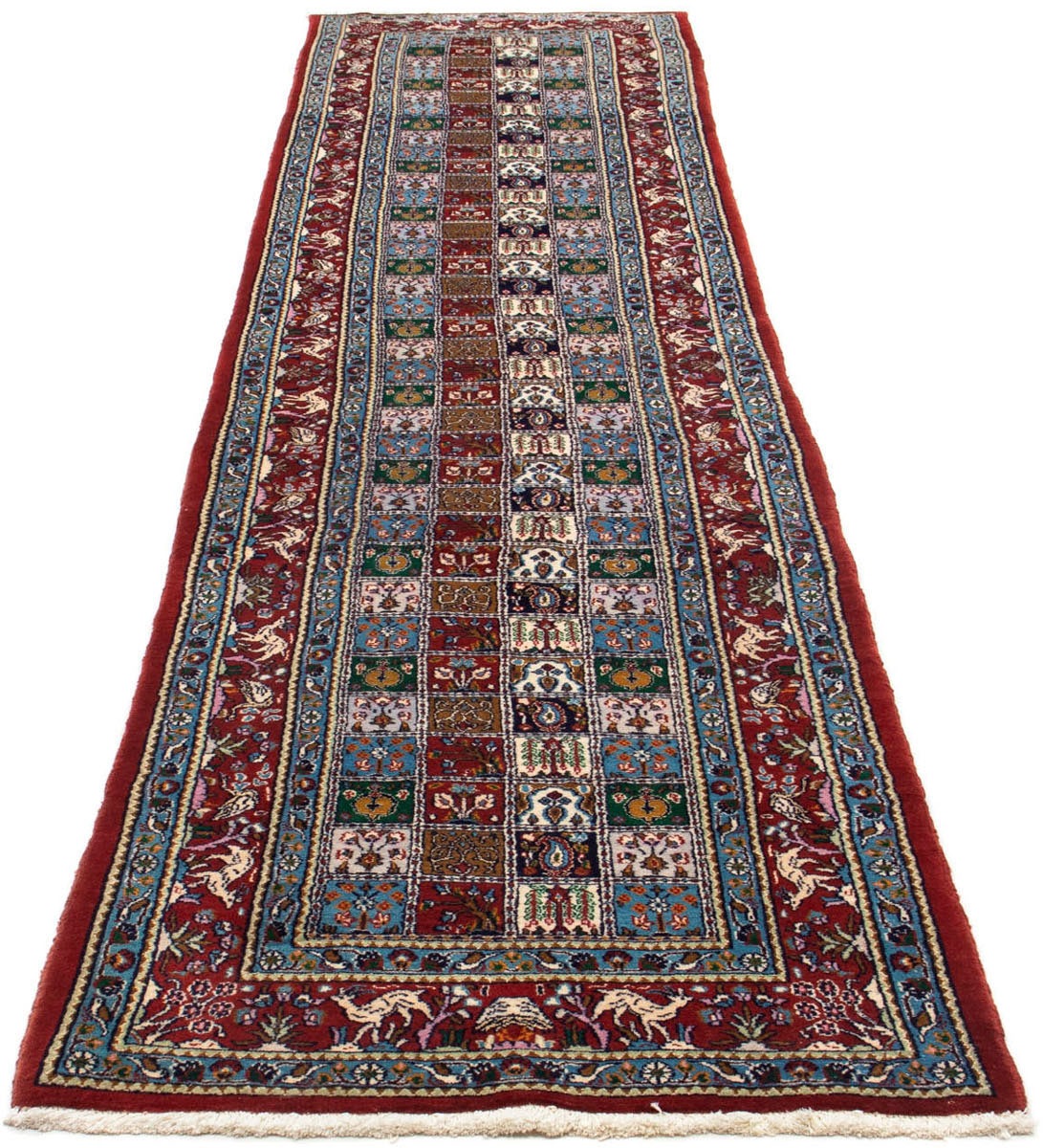 Image of morgenland Hochflor-Läufer »Moud Stark Gemustert Blu scuro 300 x 80 cm«, rechteckig, 1 mm Höhe, Unikat mit Zertifikat bei Ackermann Versand Schweiz