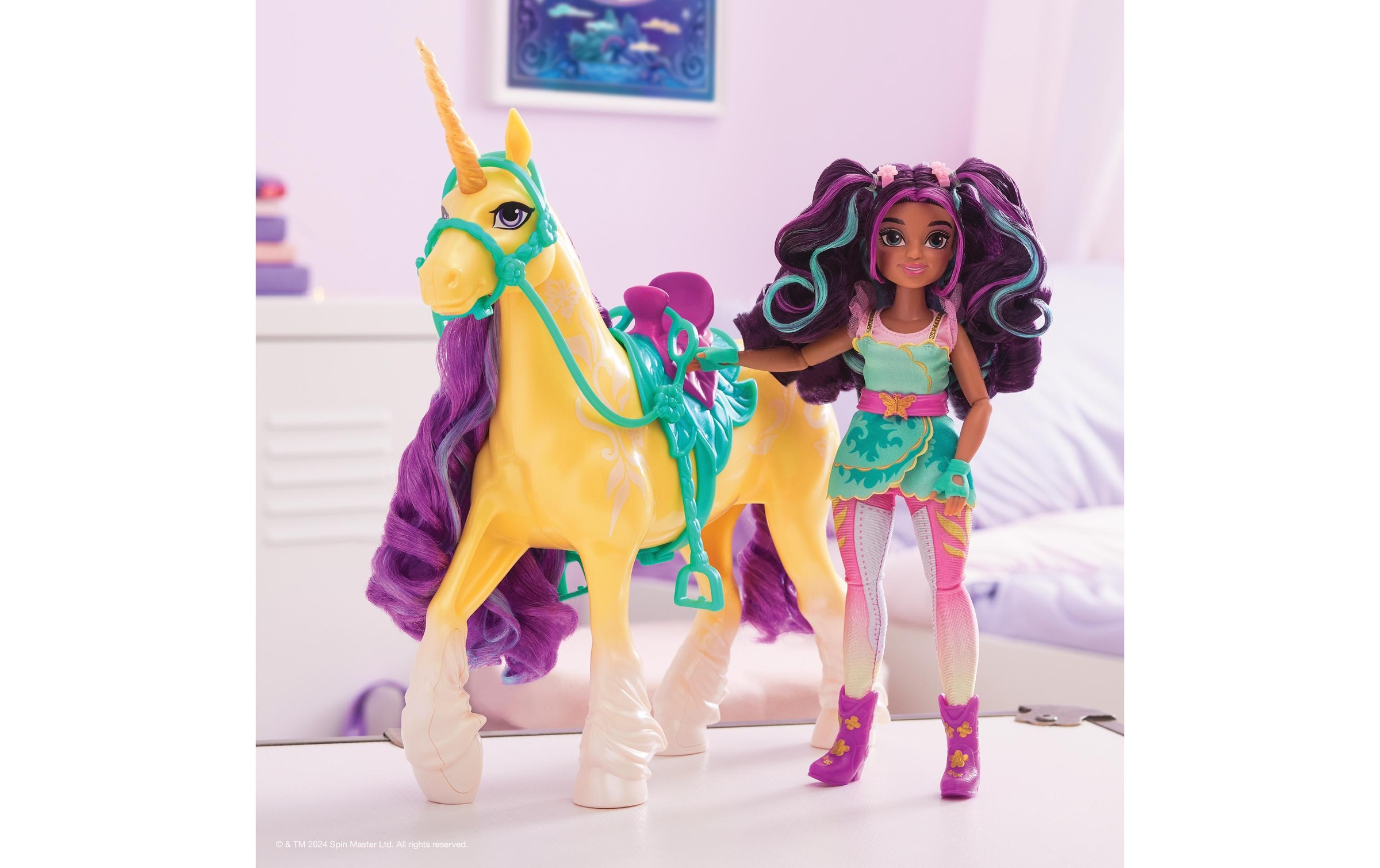 Anziehpuppe »Spinmaster Unicorn Academy Leaf«